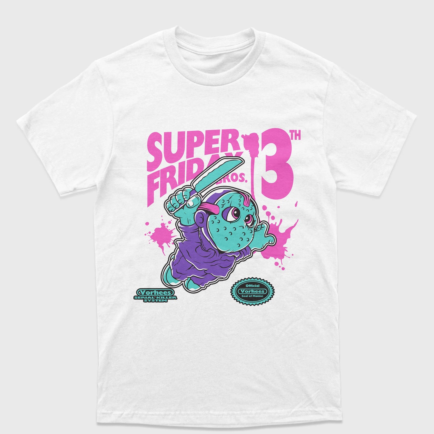 Camiseta Básica Unissex Super Mario Sexta Feira 13