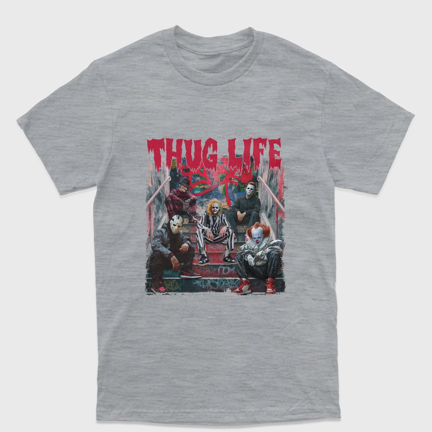 Camiseta Básica Unissex Beetlejuice Thug Life