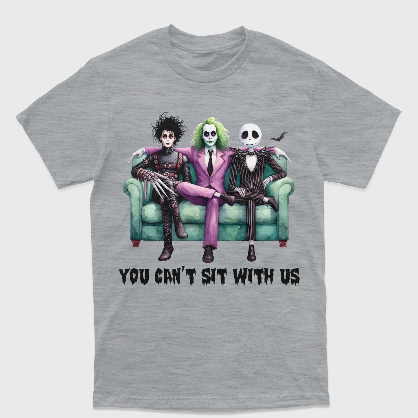 Camiseta Básica Unissex Beetlejuice You Can't Sit With Us