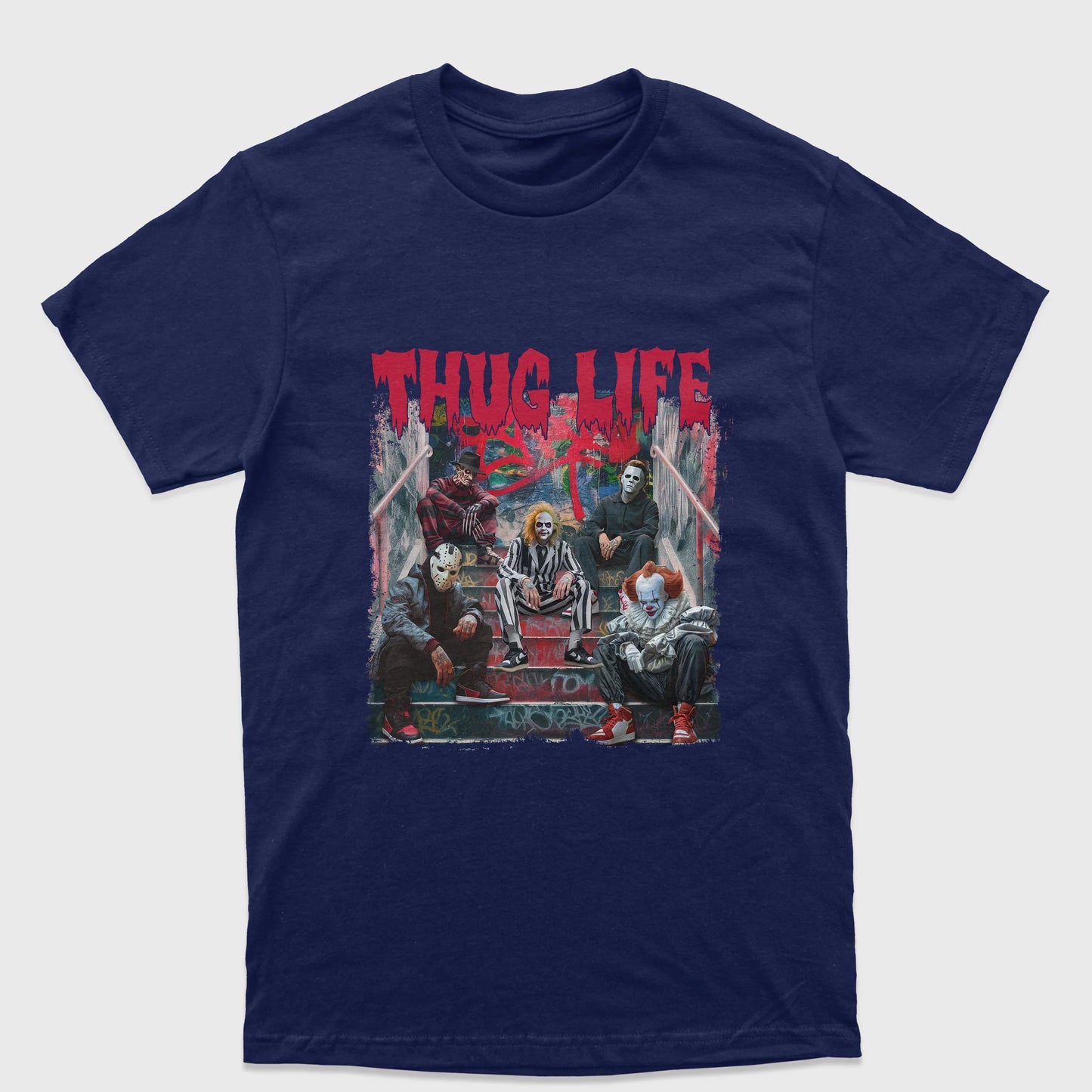 Camiseta Básica Unissex Beetlejuice Thug Life