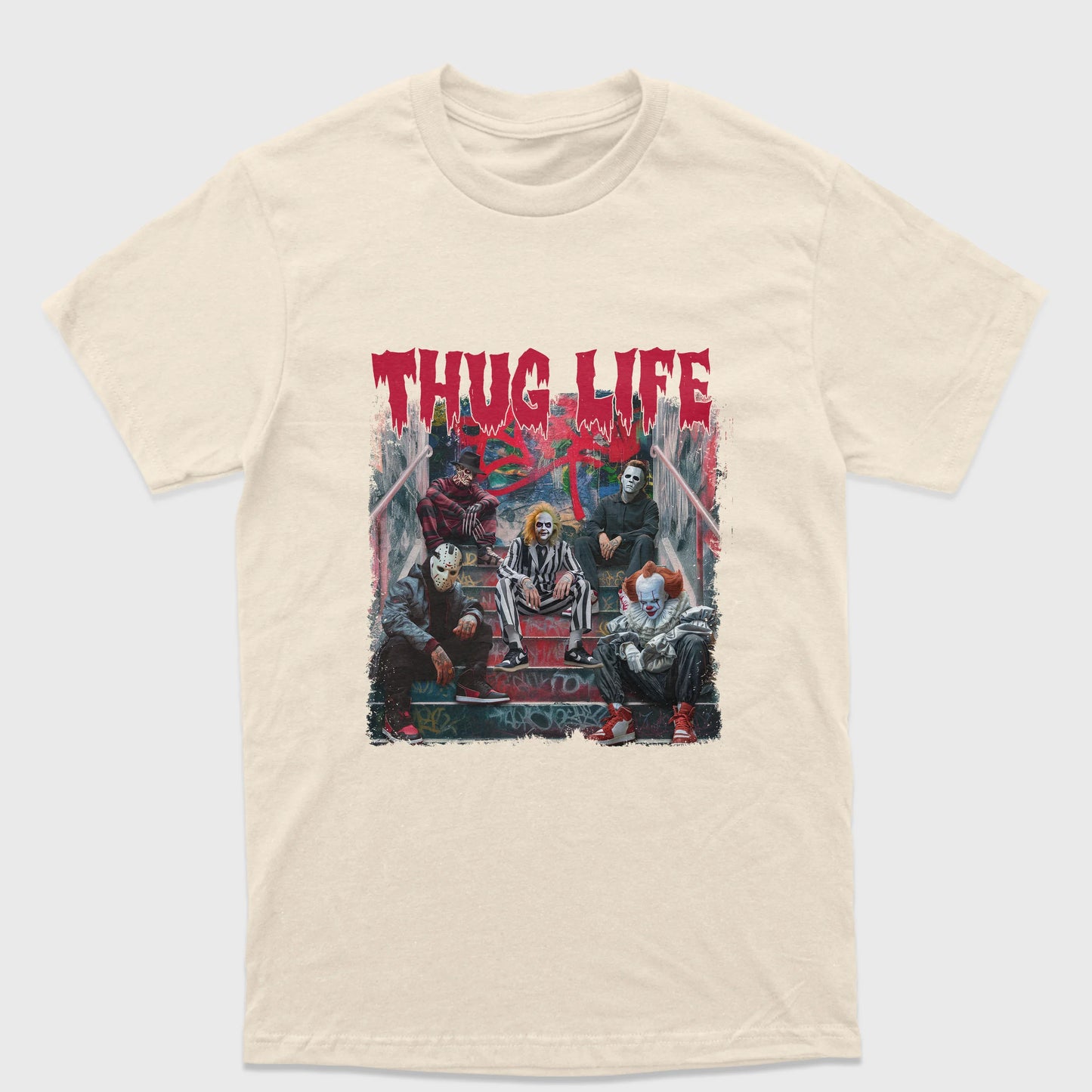 Camiseta Básica Unissex Beetlejuice Thug Life