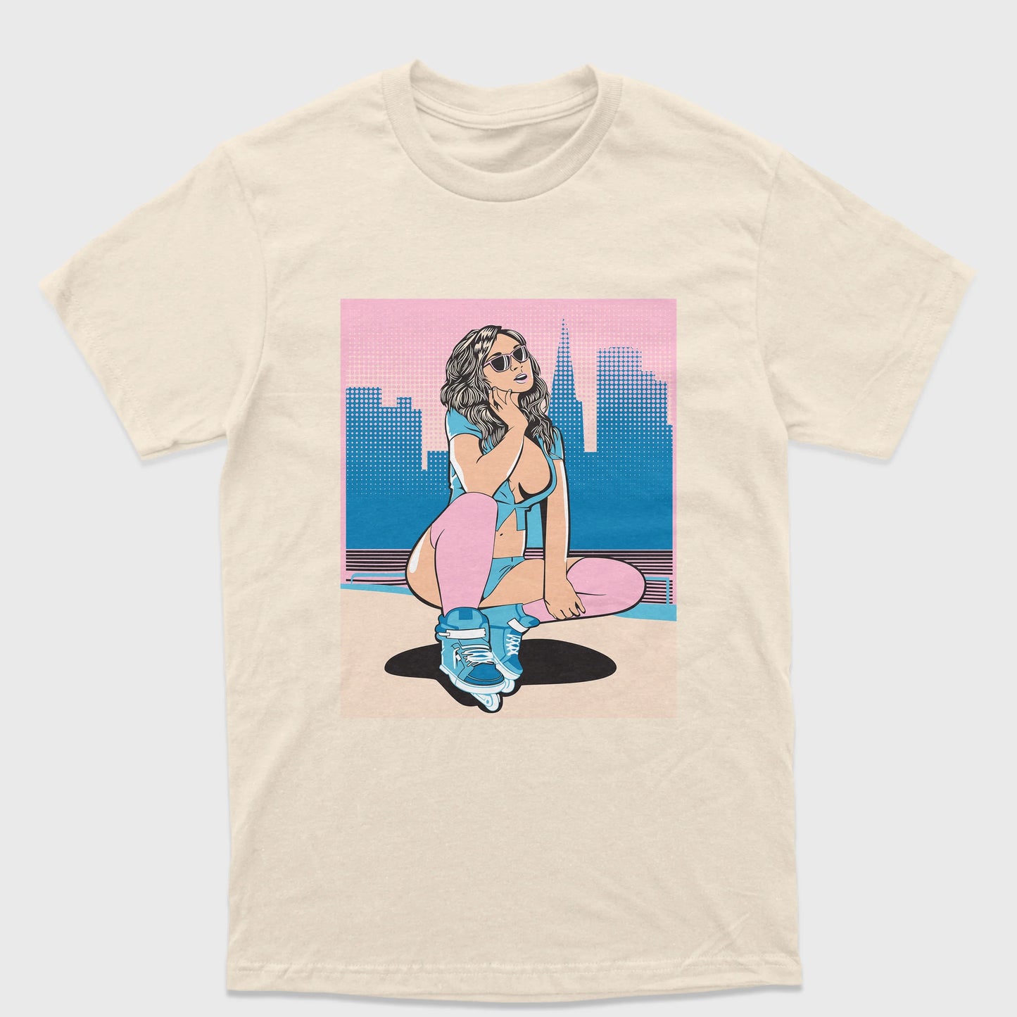 Camiseta Básica Unissex Grand Theft Auto Woman-PEROLA