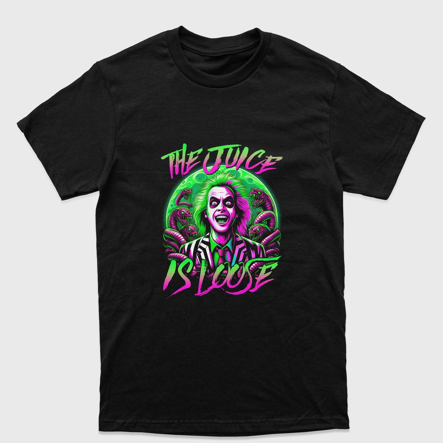 Camiseta Básica Unissex Beetlejuice The Juice Is Loose
