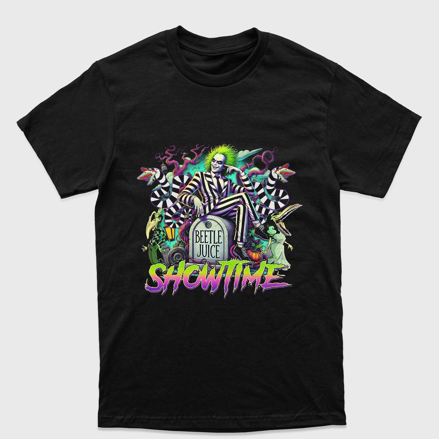 Camiseta Básica Unissex Showtime Beetlejuice