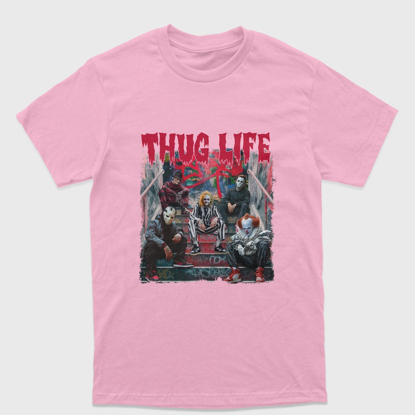 Camiseta Básica Unissex Beetlejuice Thug Life
