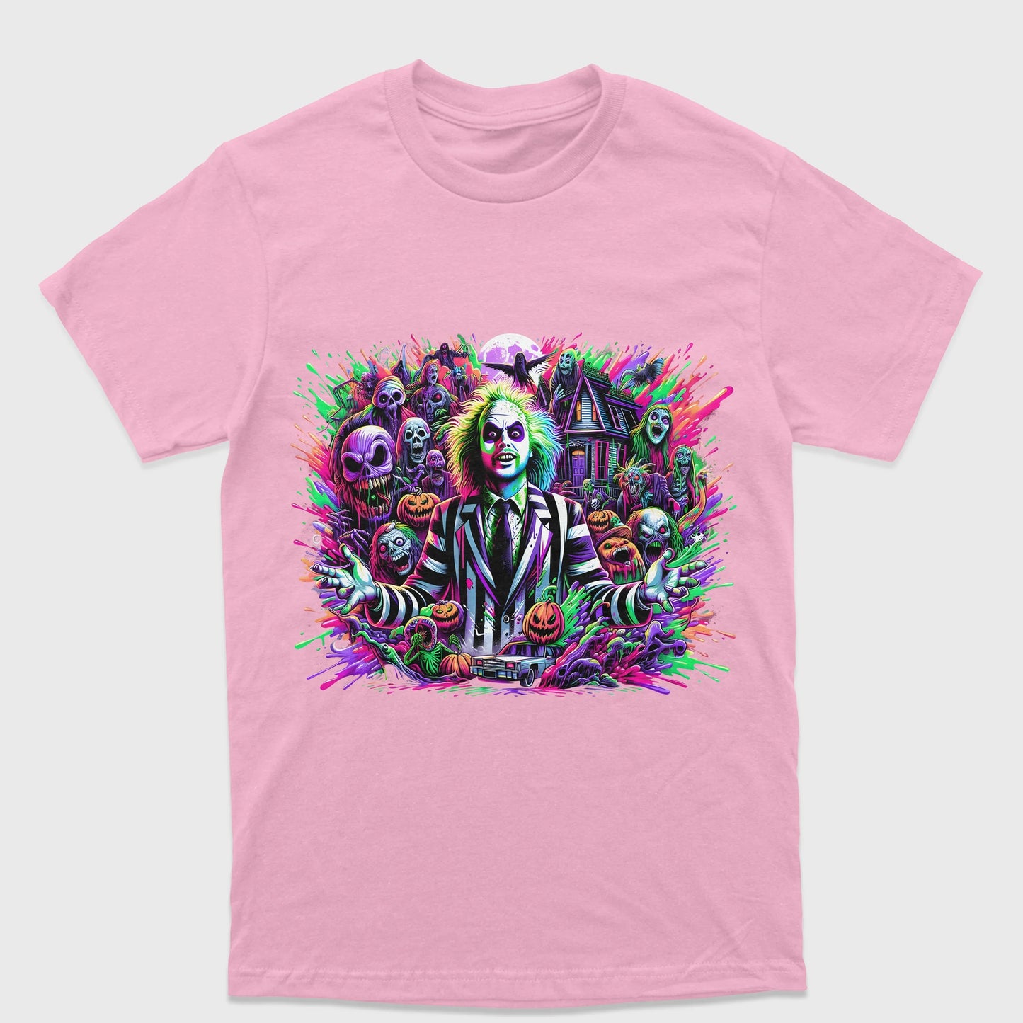 Camiseta Básica Unissex Beetlejuice Movie Ghost