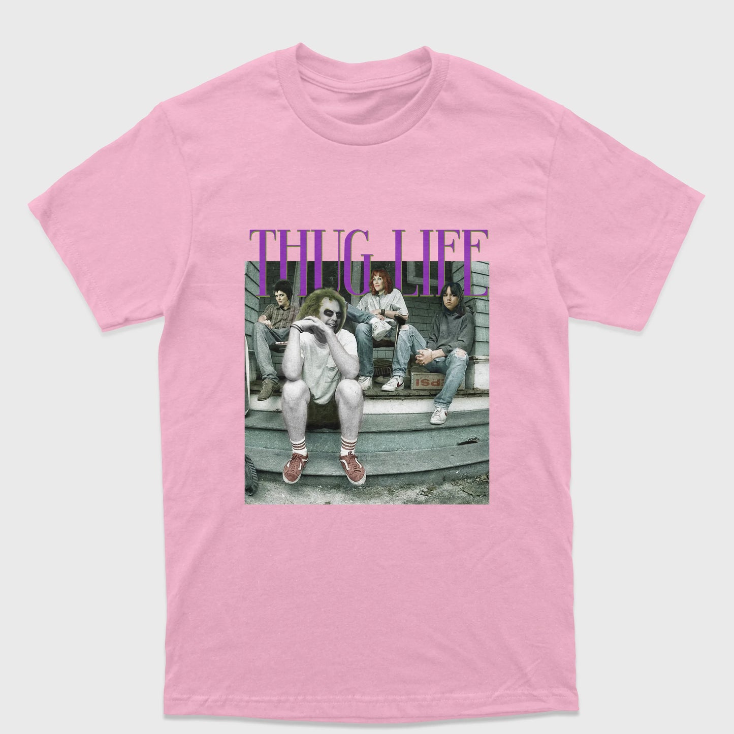 Camiseta Básica Unissex Beetlejuice Movie Thug Life