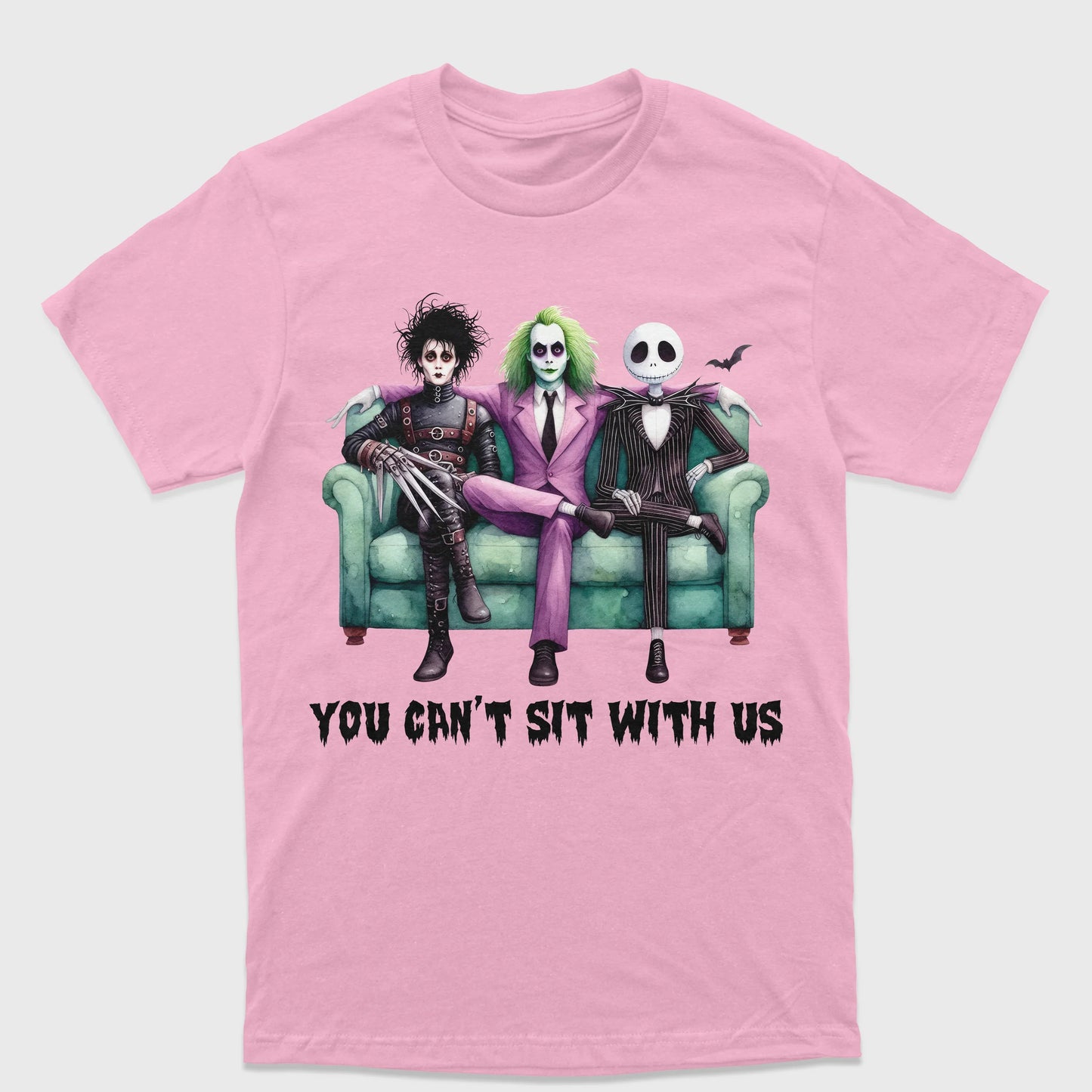 Camiseta Básica Unissex Beetlejuice You Can't Sit With Us