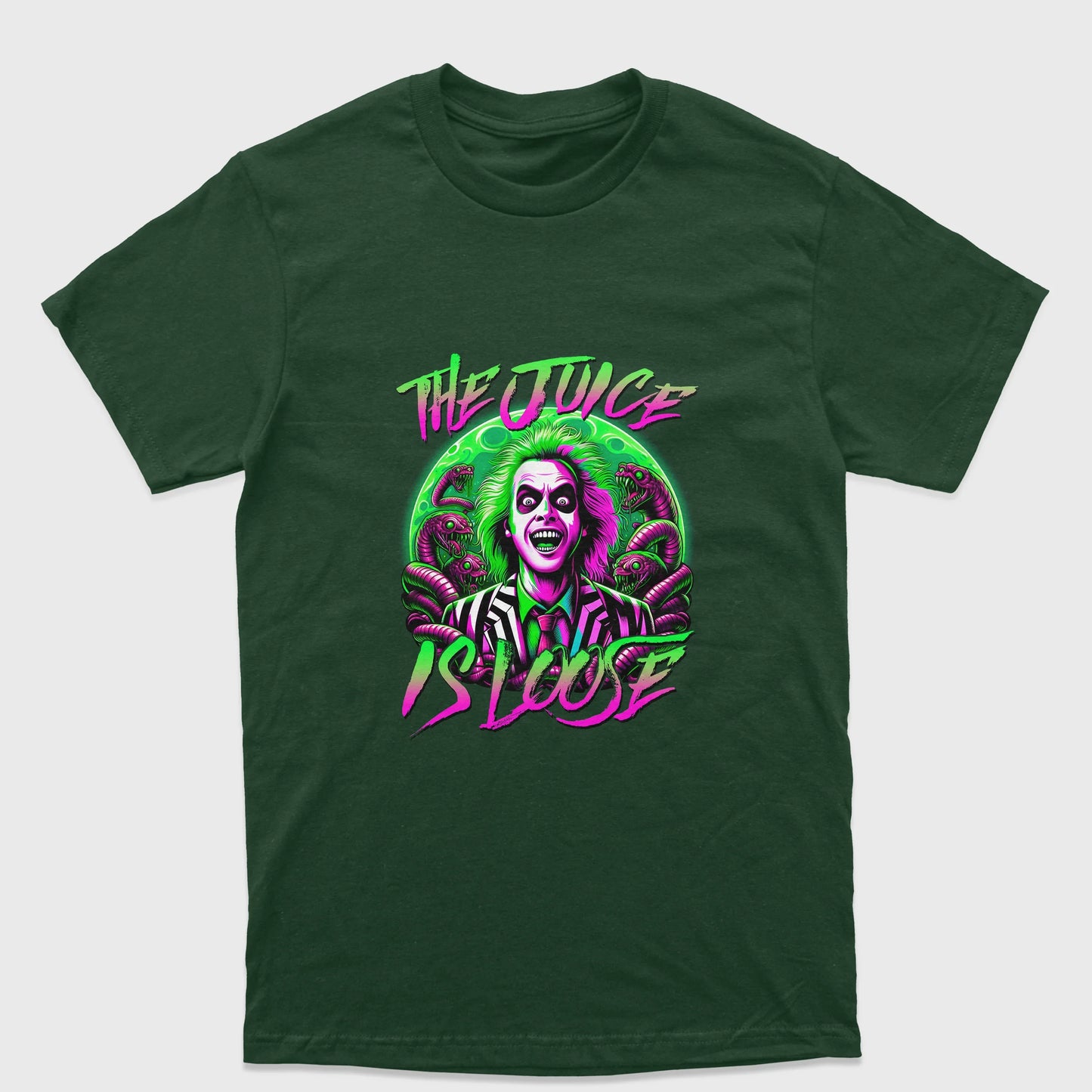 Camiseta Básica Unissex Beetlejuice The Juice Is Loose