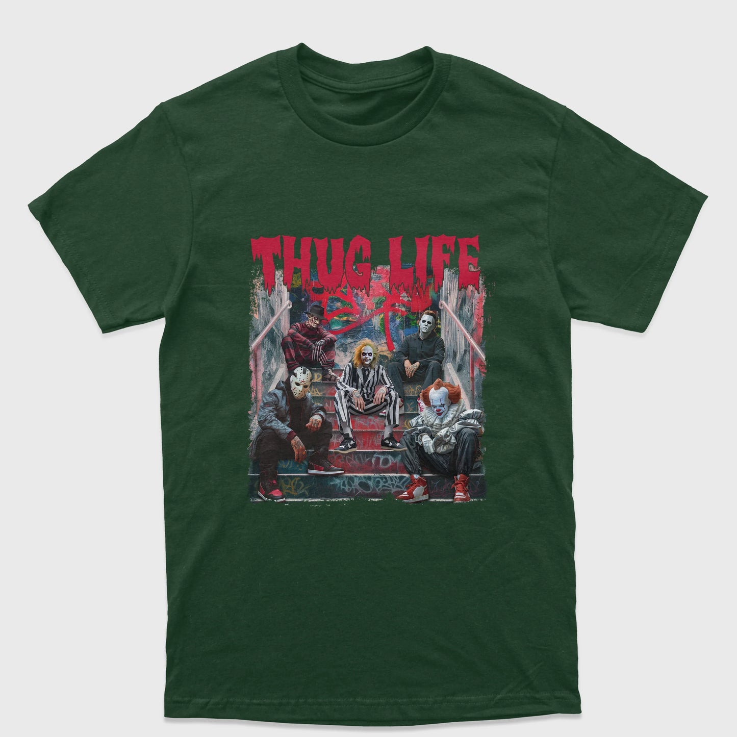 Camiseta Básica Unissex Beetlejuice Thug Life