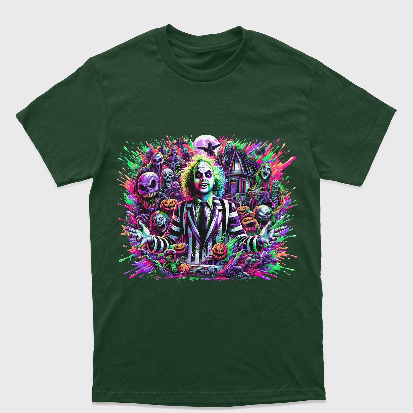 Camiseta Básica Unissex Beetlejuice Movie Ghost