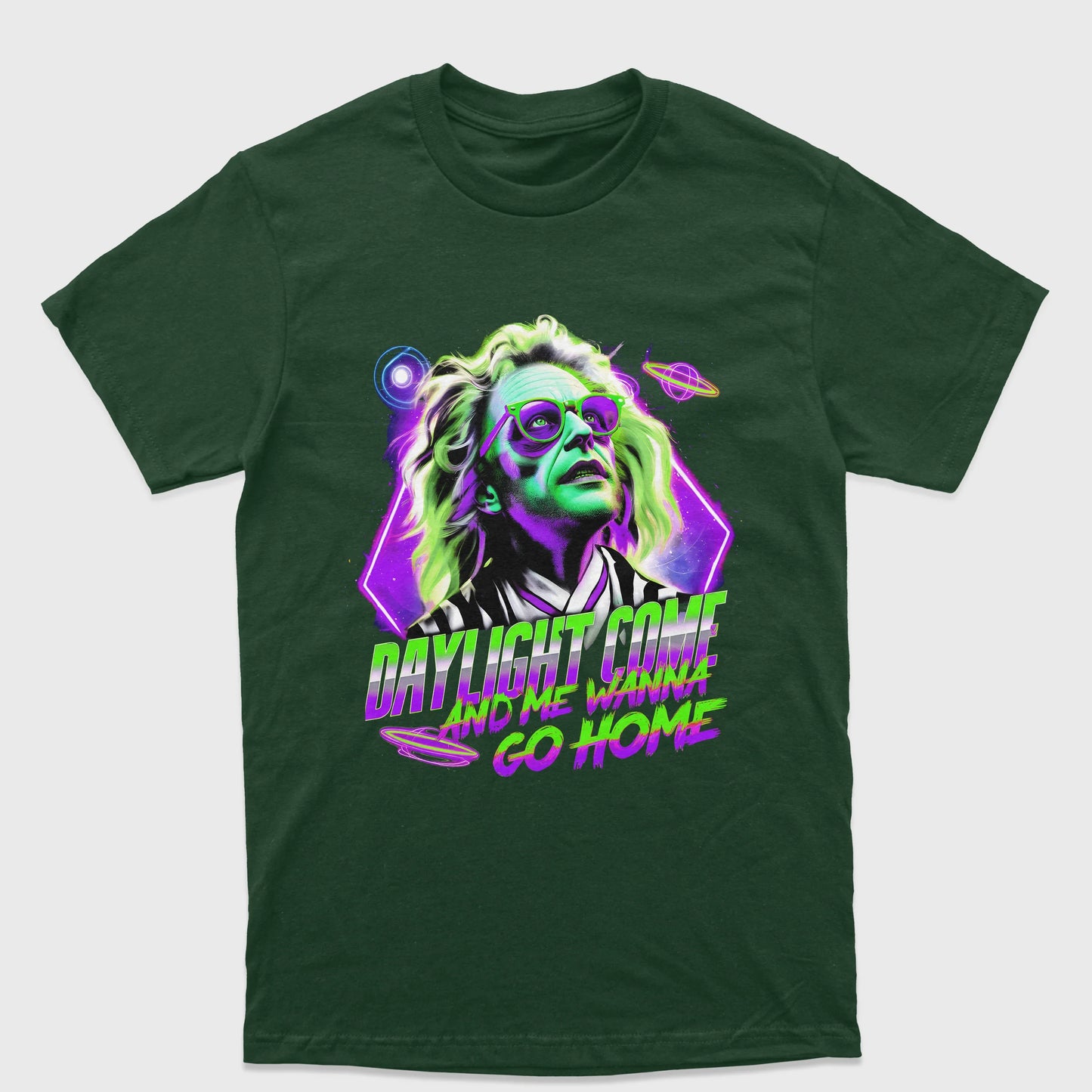 Camiseta Básica Unissex Daylight Come Beetlejuice
