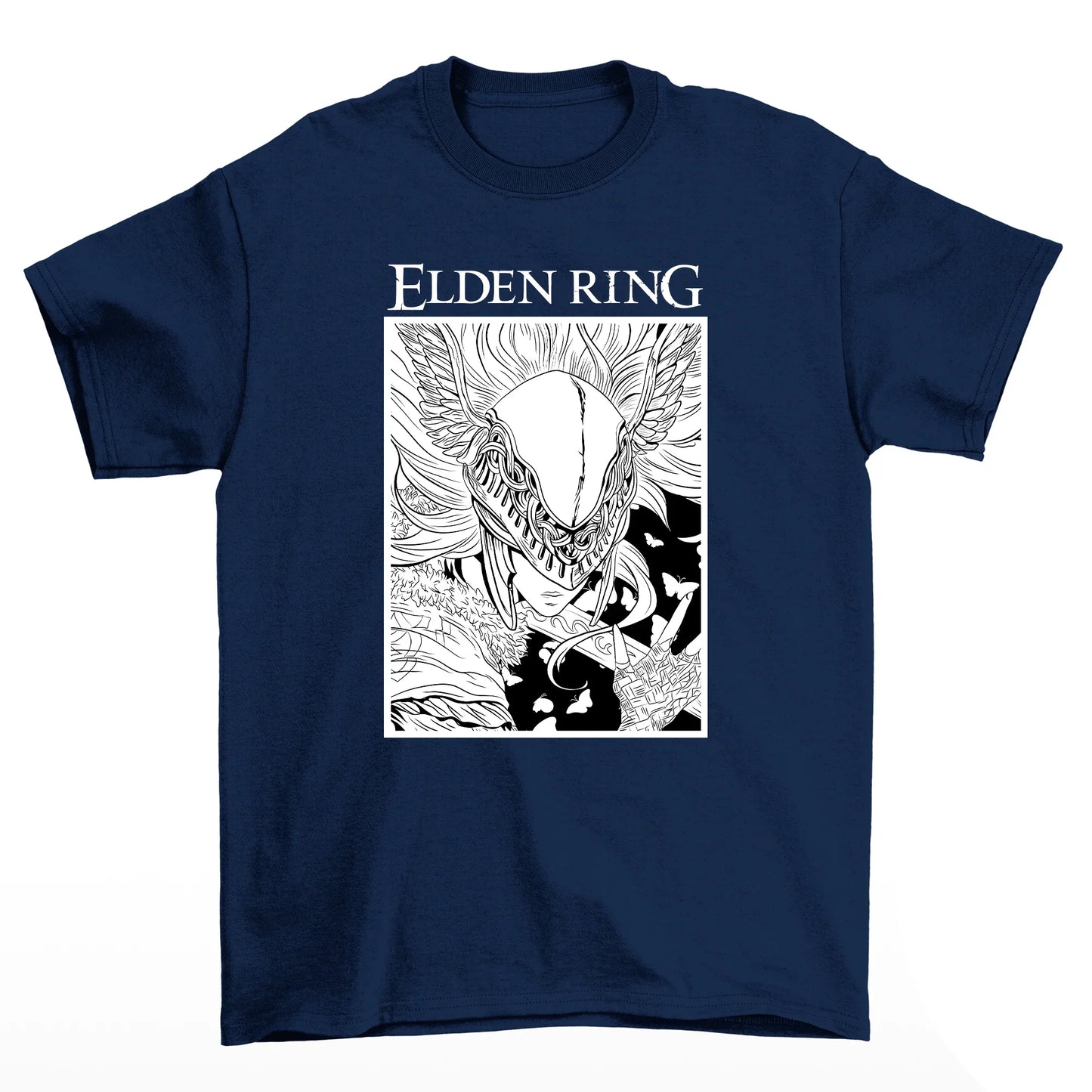 Camiseta Básica Malenia Elden Ring-azul-marinho
