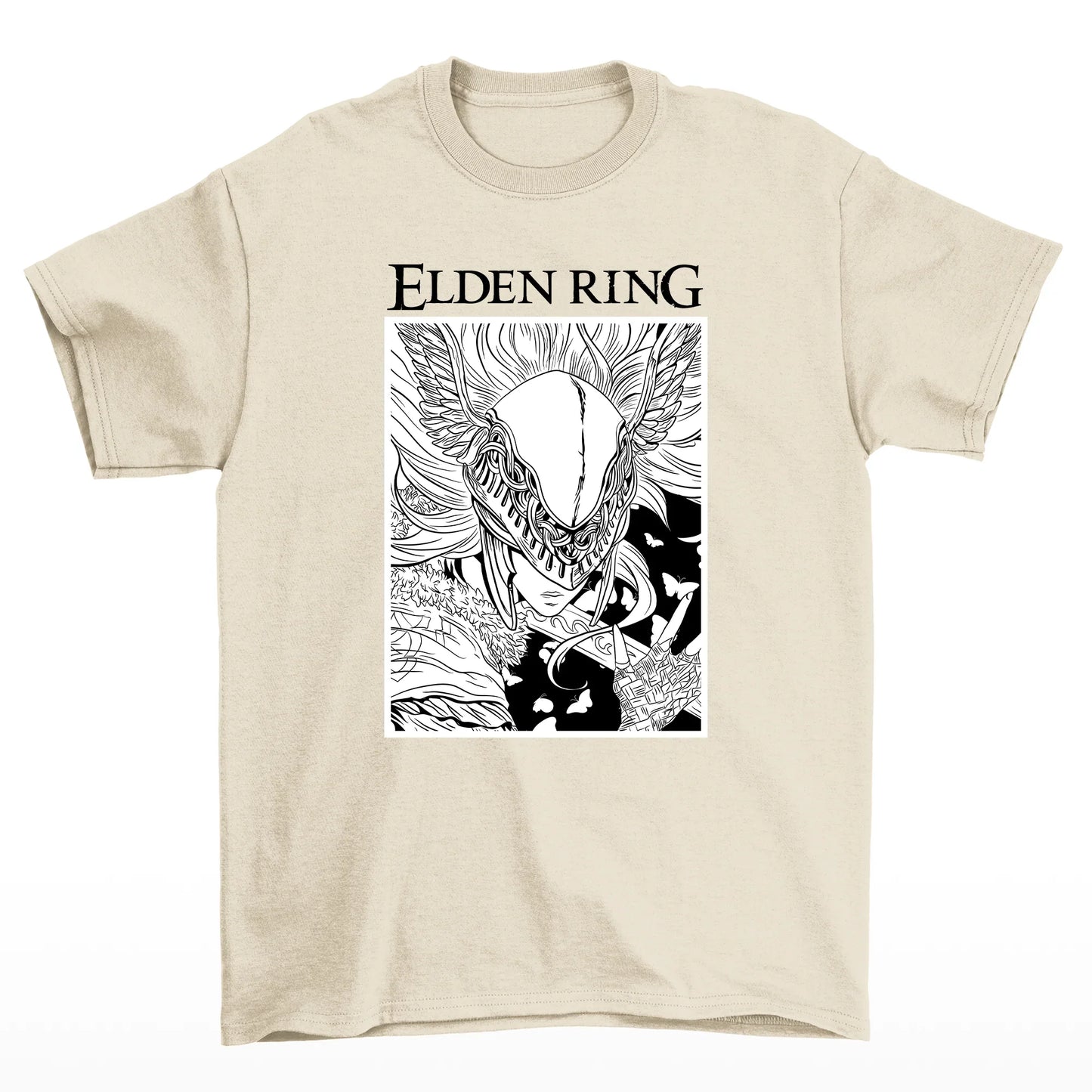 Camiseta Básica Malenia Elden Ring-pérola