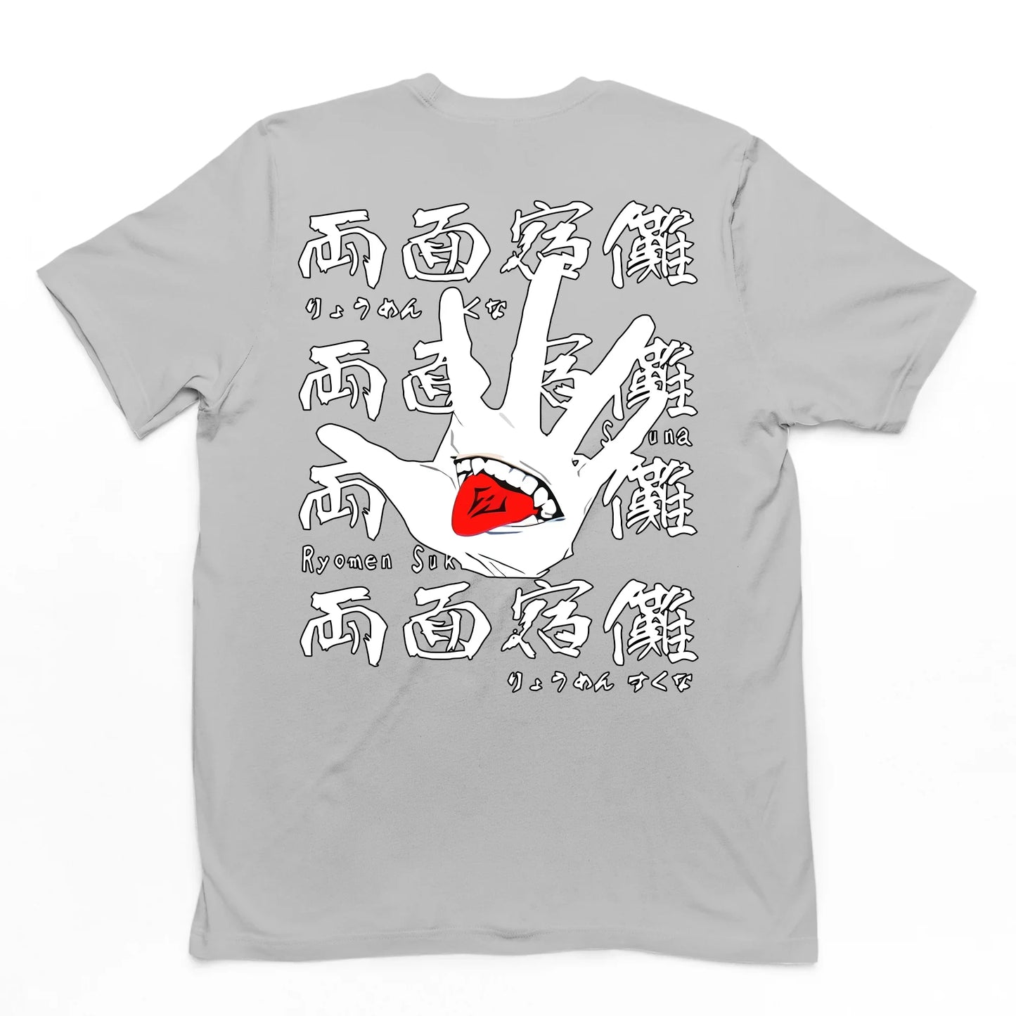 Camiseta Básica Ryomen Sukuna Jujutsu Kaisen- CINZA