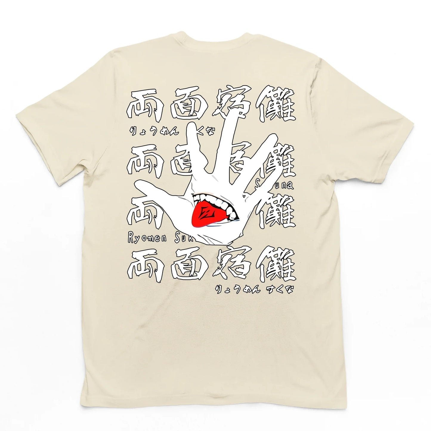 Camiseta Básica Ryomen Sukuna Jujutsu Kaisen- PÉROLA