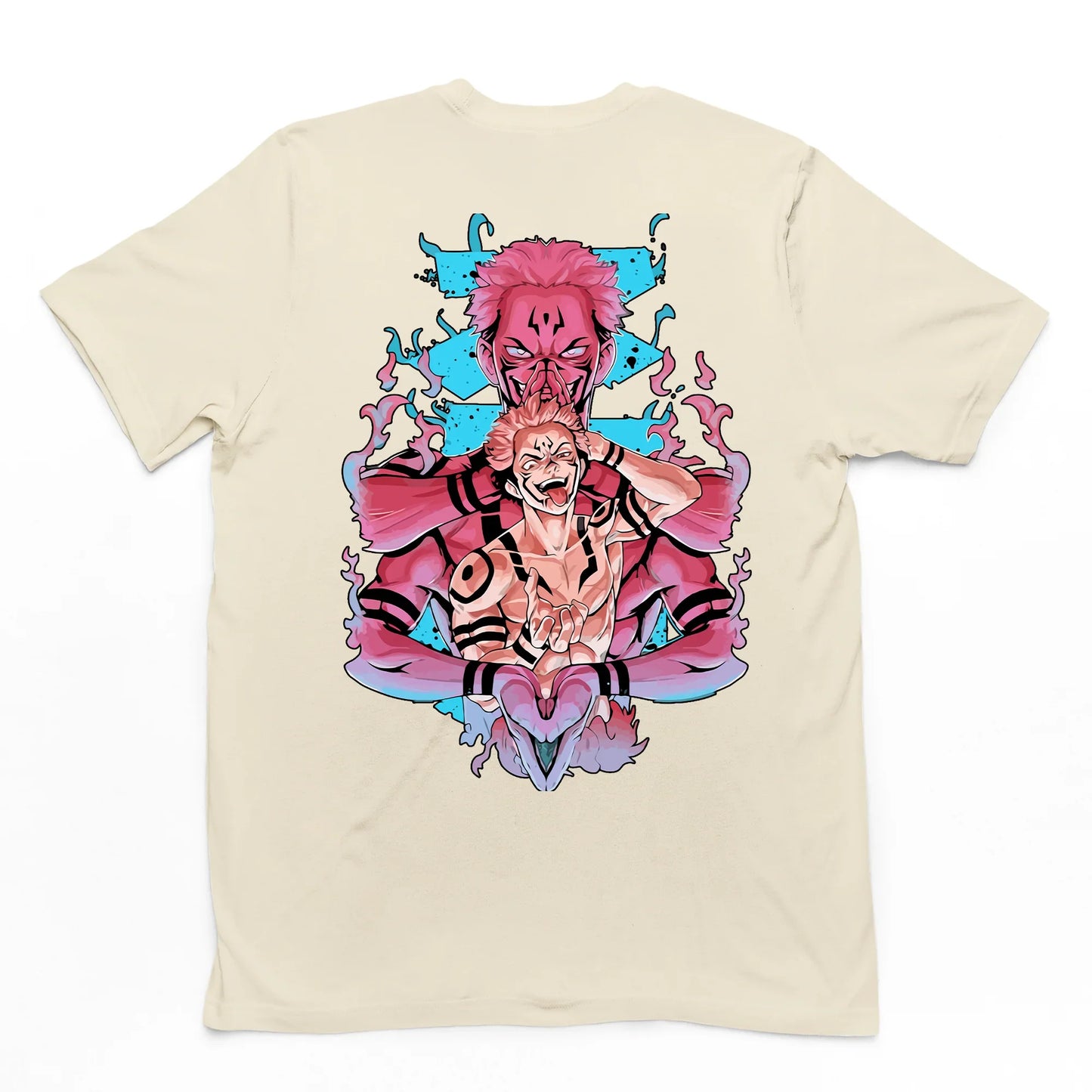Camiseta Básica pérola Sukuna e Yuji Jujutsu Kaisen