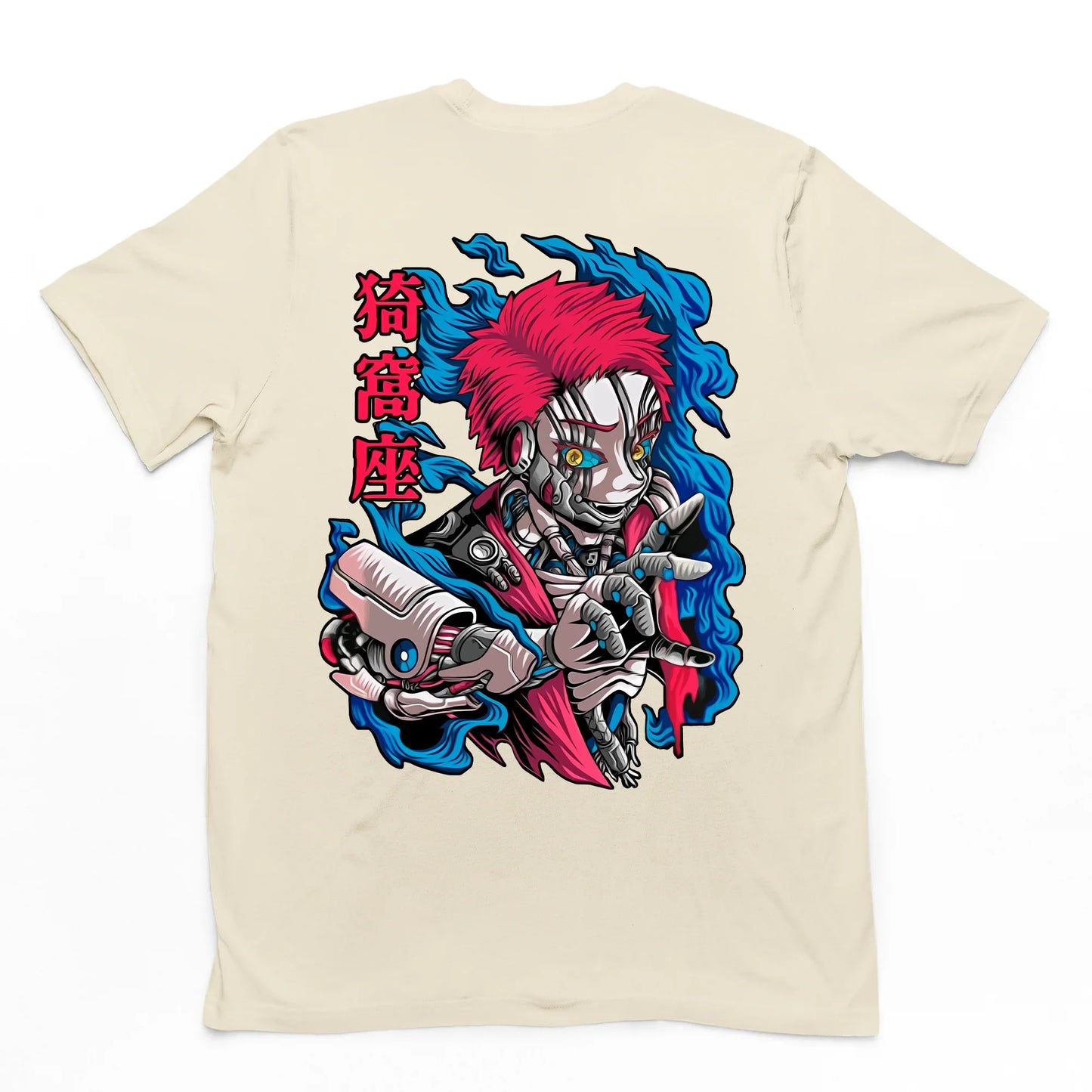 Camiseta Básica Cyber Akaza Demon Slayer Art- PÉROLA