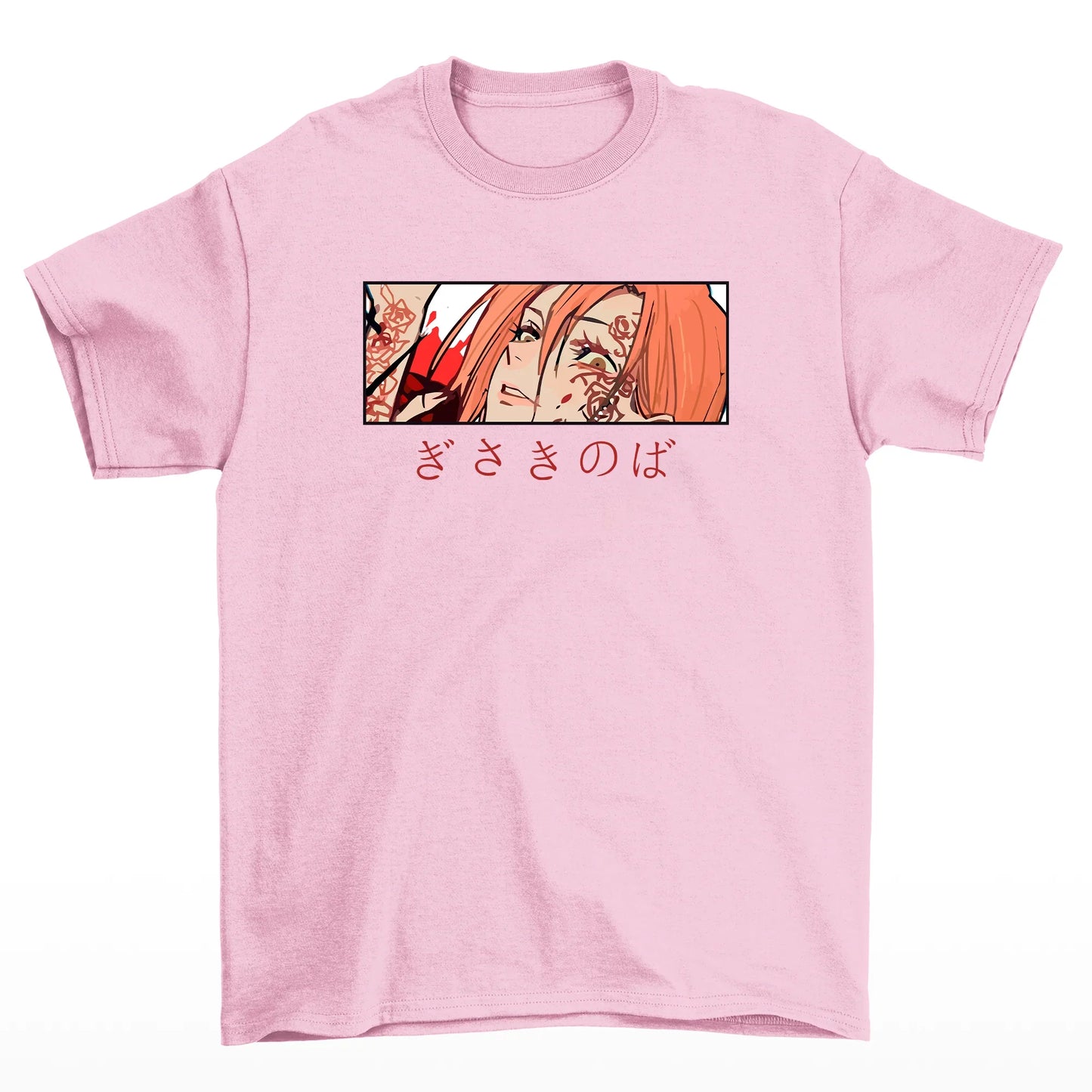 Camiseta Básica Nobara Jujutsu Kaisen- rosa bebe