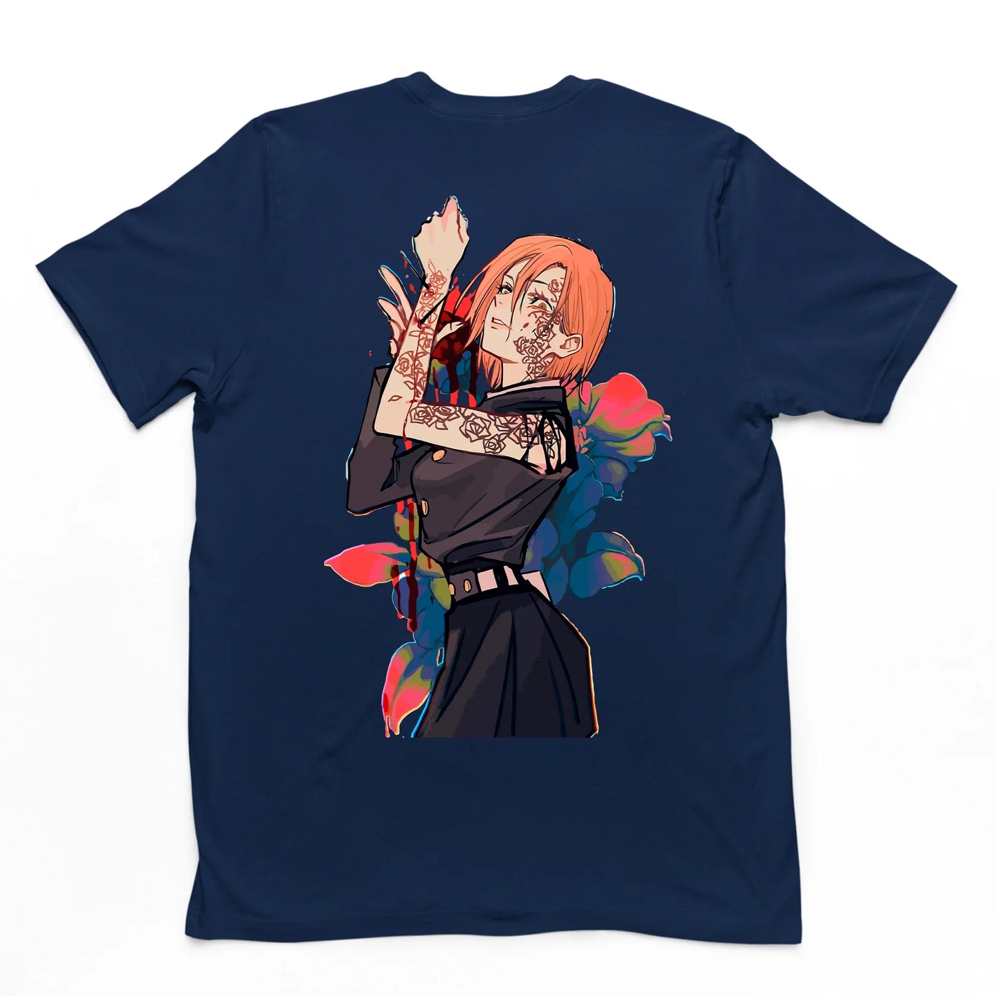 Camiseta Básica Nobara Jujutsu Kaisen- azul-marinho