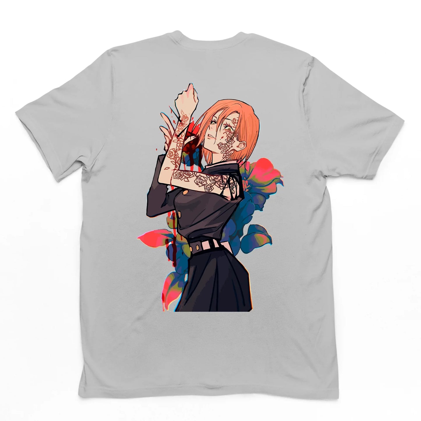 Camiseta Básica Nobara Jujutsu Kaisen- cinza