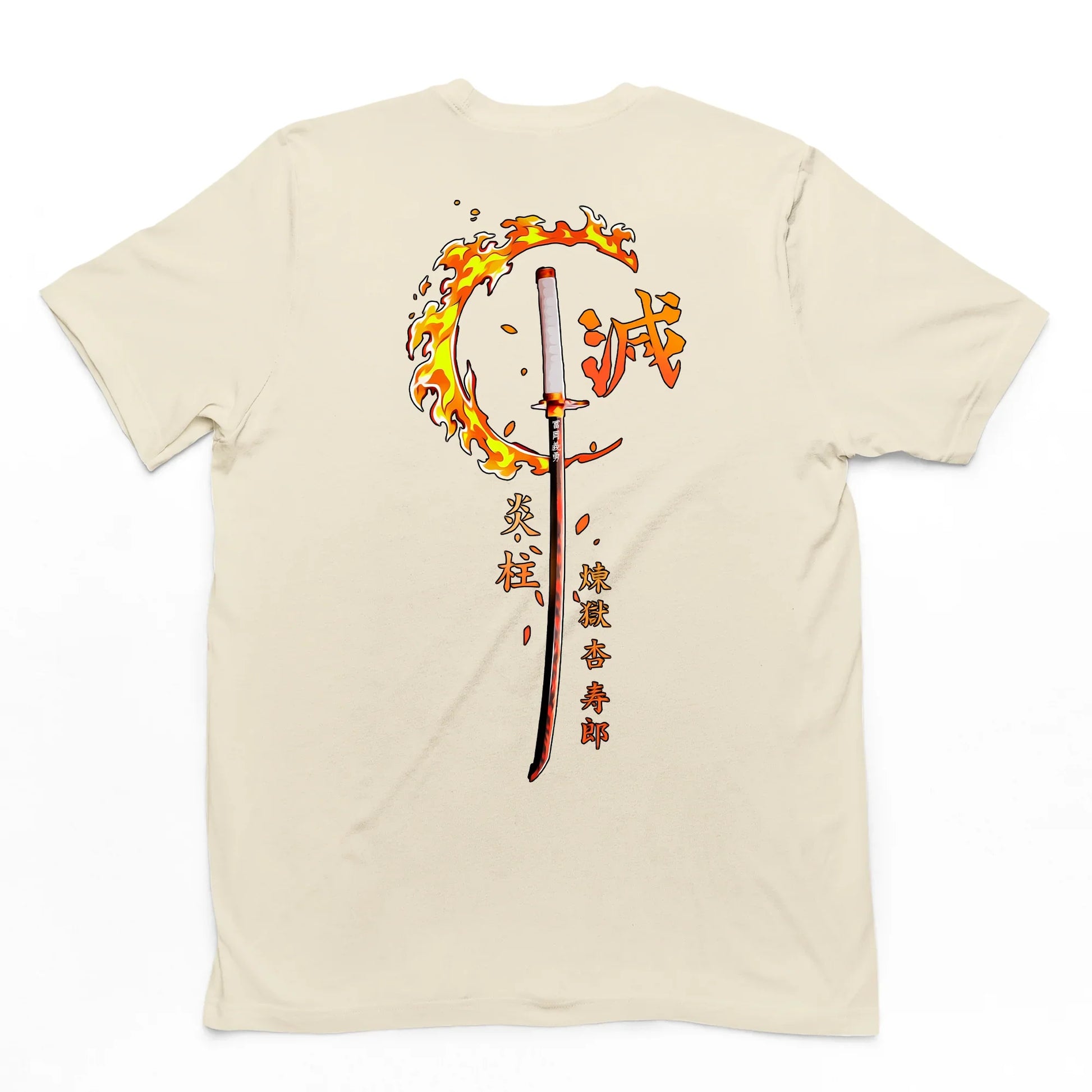 Camiseta Básica Pérola Rengoku Kyojiro do Anime  Kimetsu No Yaiba