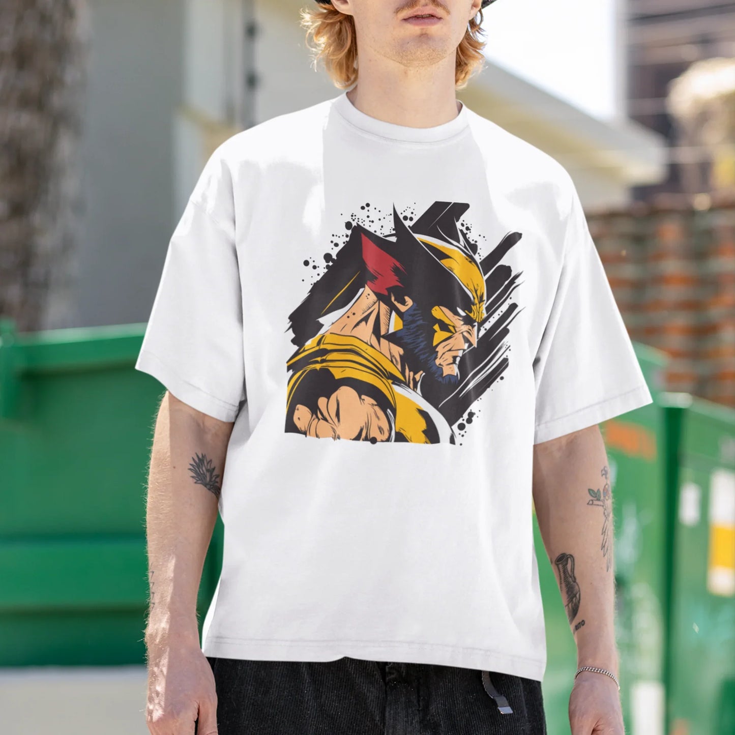 Camiseta Básica Wolverine X-Men- Branco