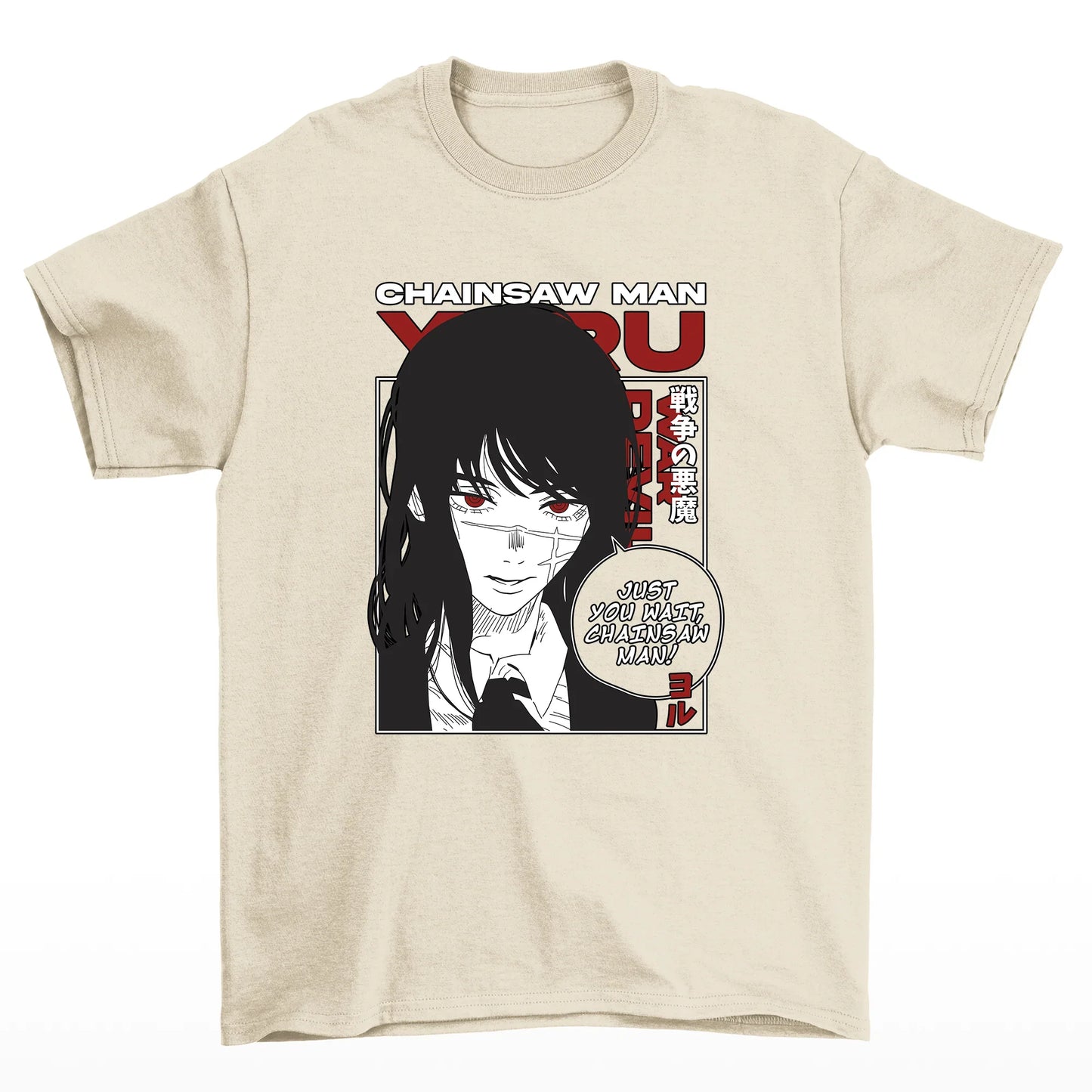 Camiseta Básica War Devil Chainsaw Man- Pérola