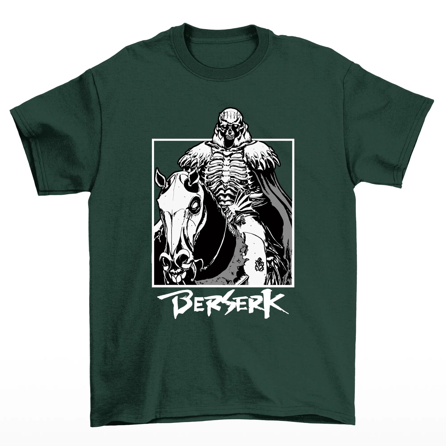 Camiseta Berserk Knight Skull- verde