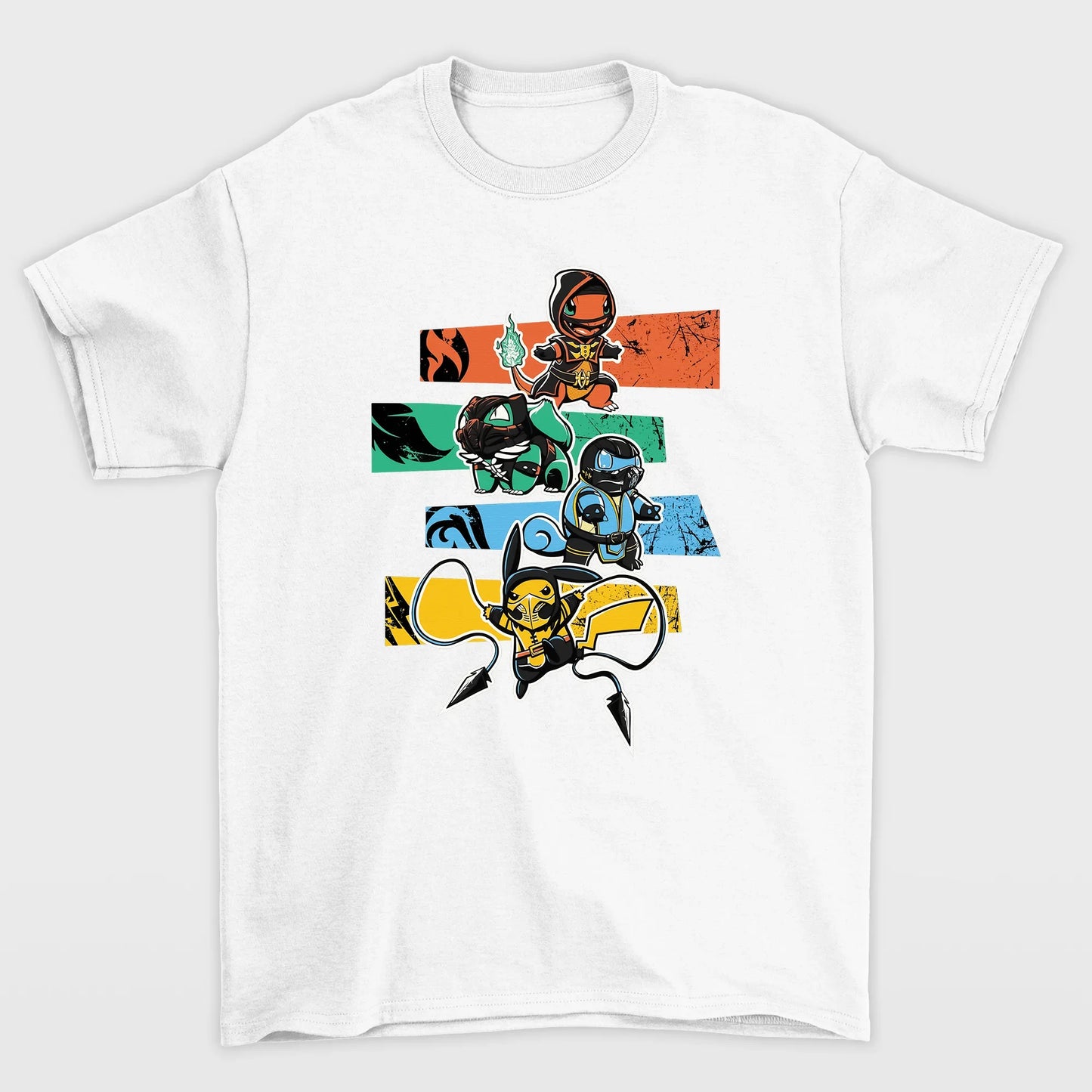 Camiseta Pokemon Ninjas- branco