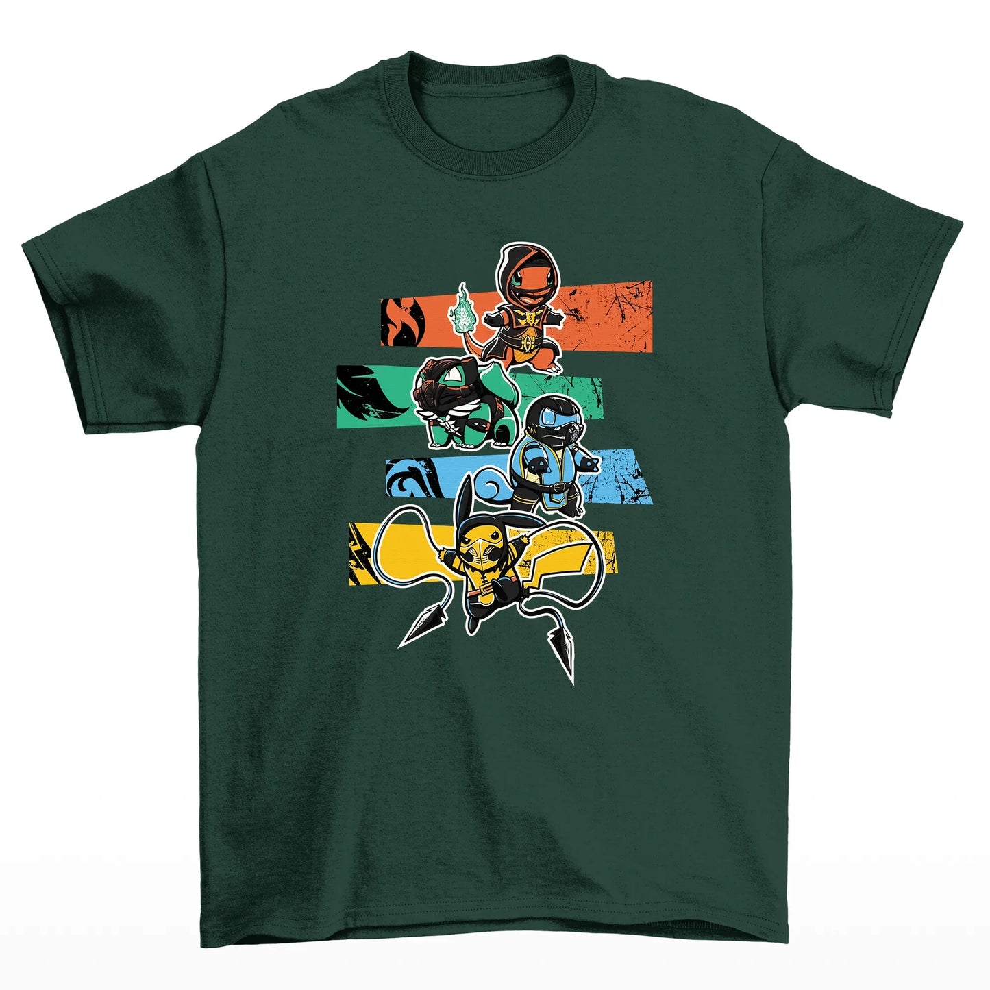 Camiseta Pokemon Ninjas- verde