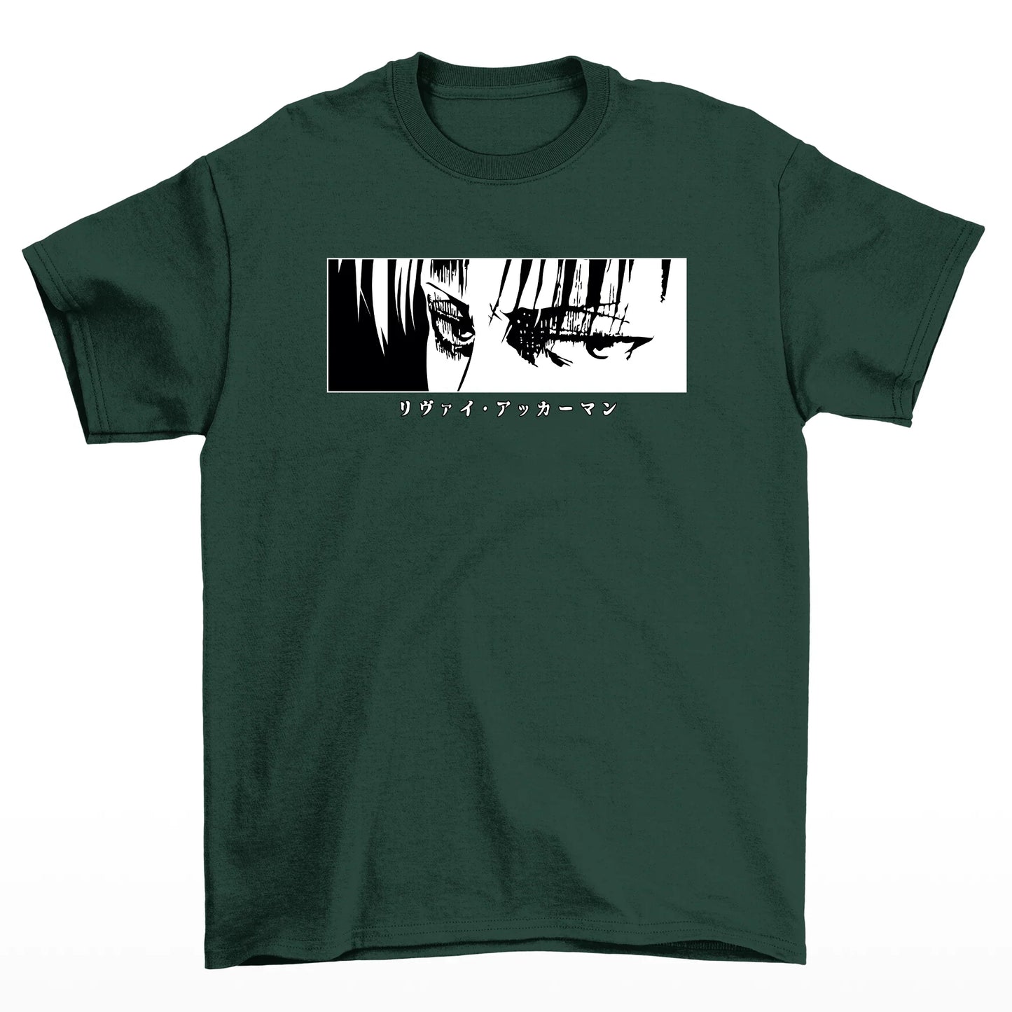 Camiseta Levi Attack On Titan Eyes-verde
