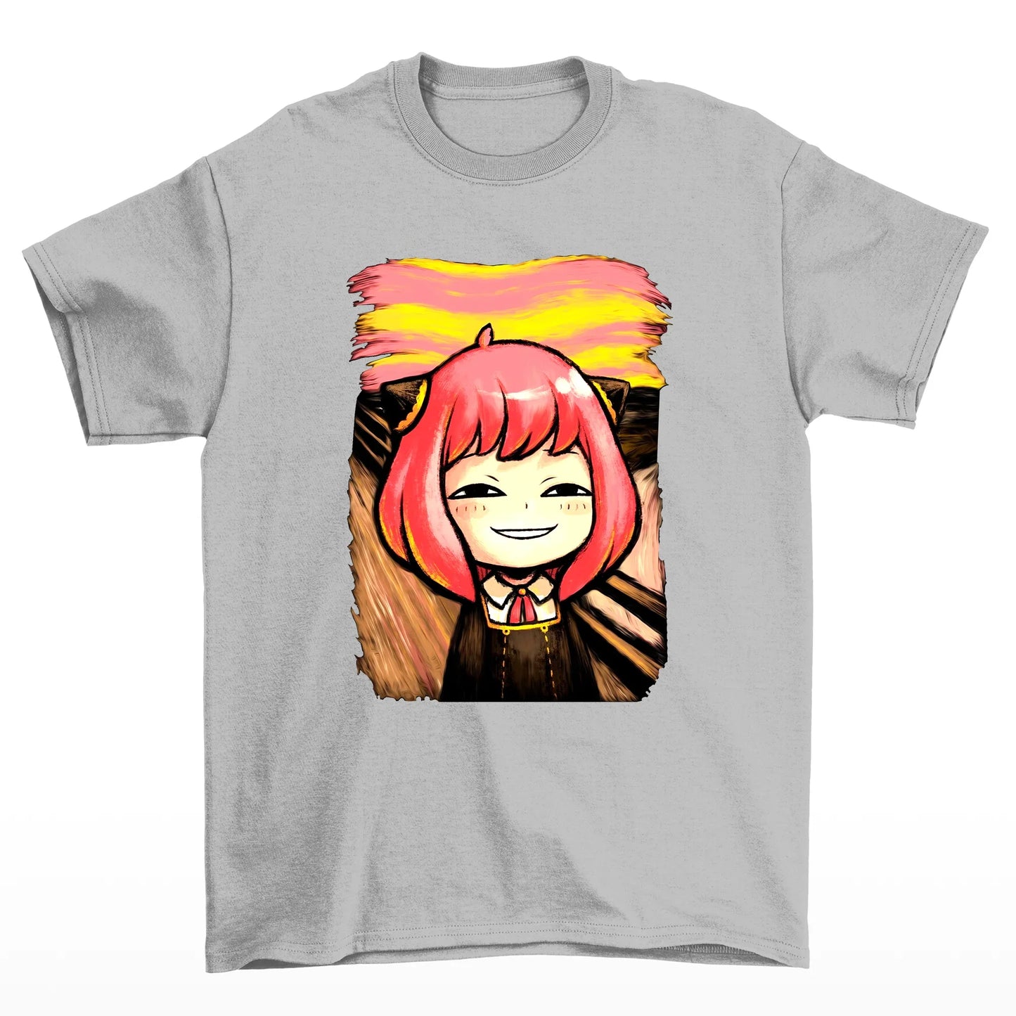 Camiseta Spy x Family Anya Pintura-cinza