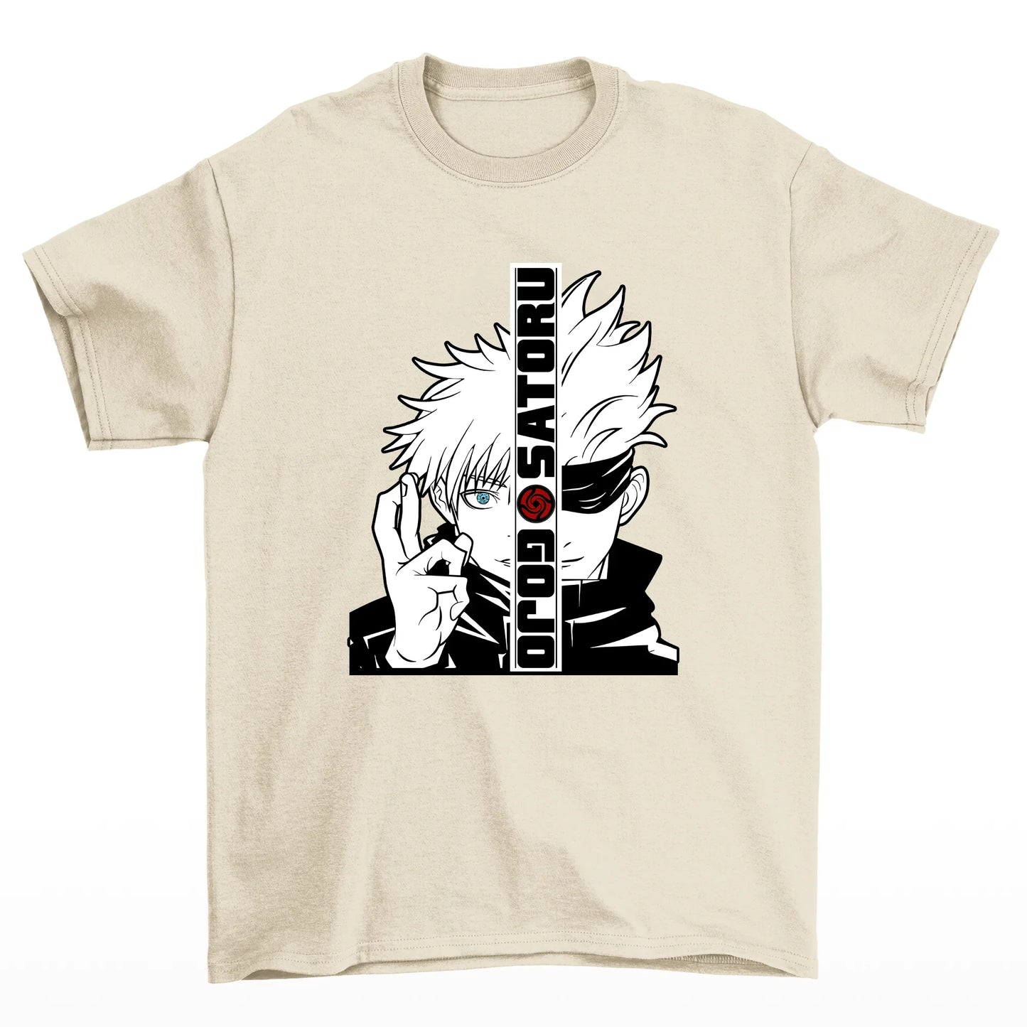 Camiseta Básica pérola Gojou Satoru Anime Jujutsu Kaisen