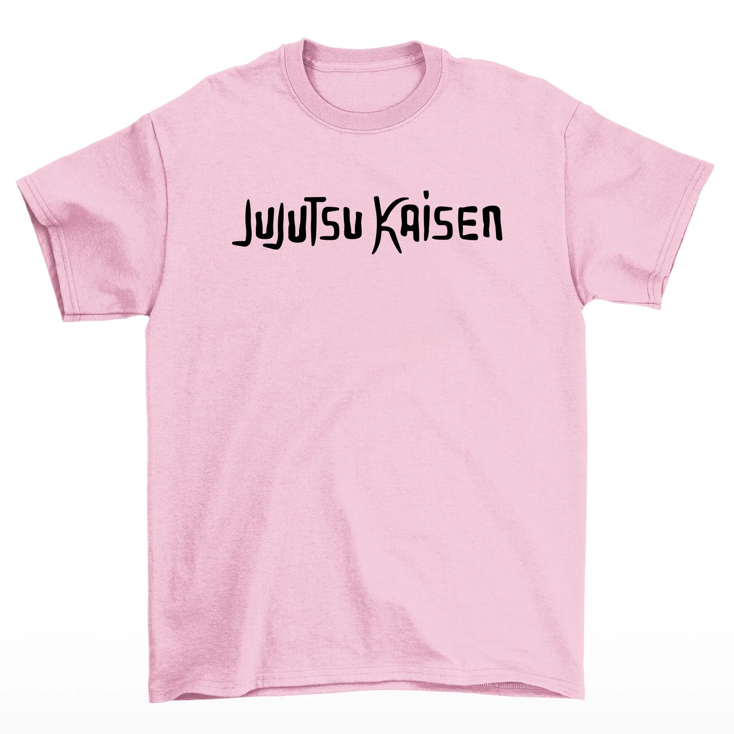 Camiseta Básica Gojou Satoru Anime Jujutsu Kaisen-rosa bebê