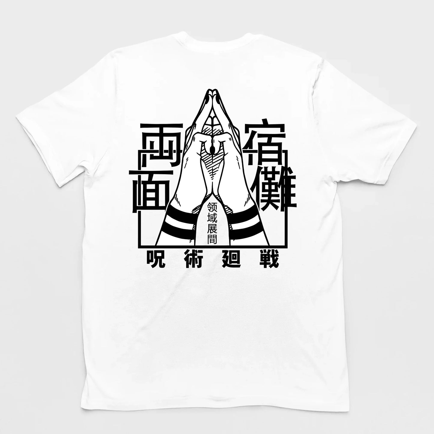 Camiseta Básica Unissex Ryomen Sukuna Domain Expansion- branco