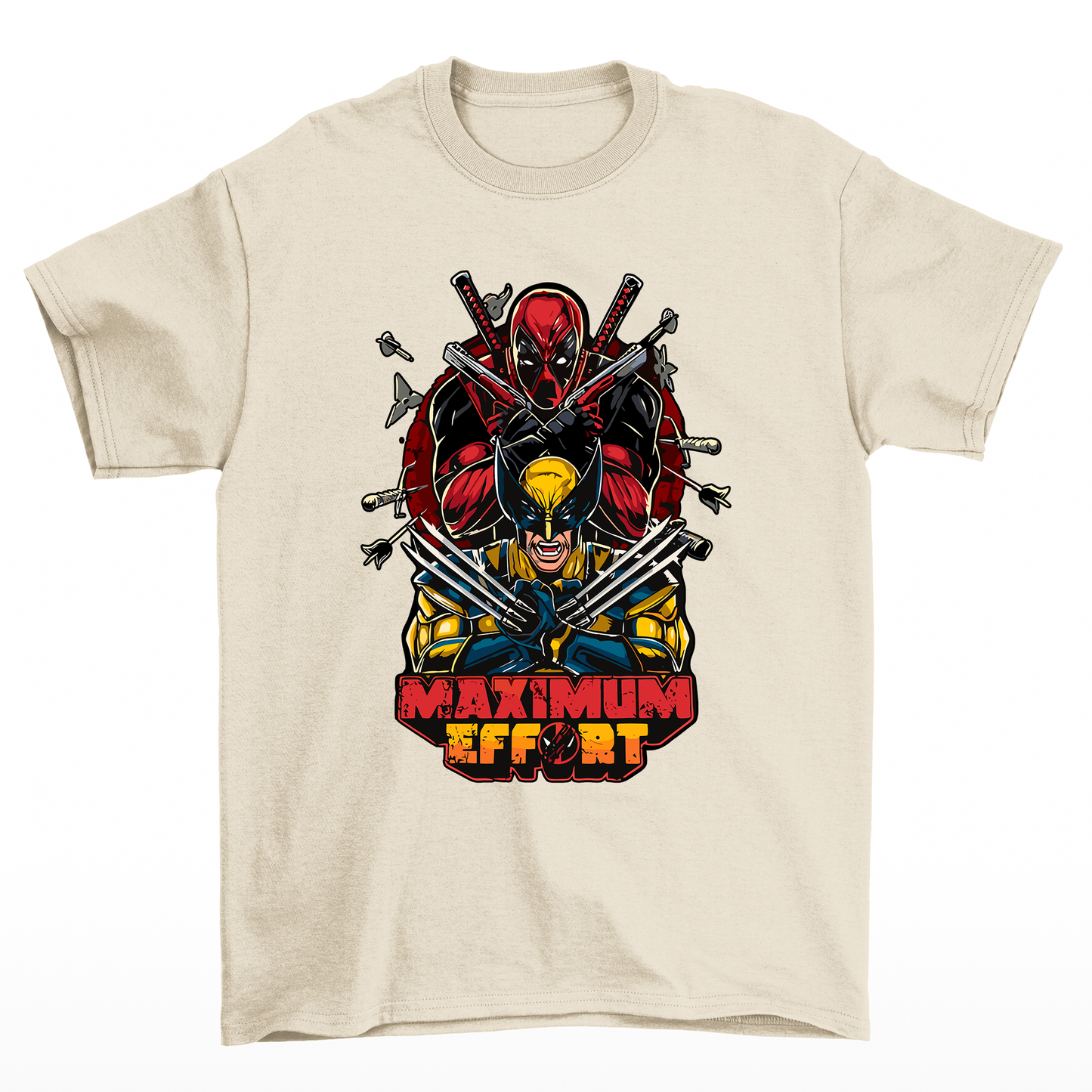 Camiseta Básica Unissex Maximum Effort Wolverine- Pérola