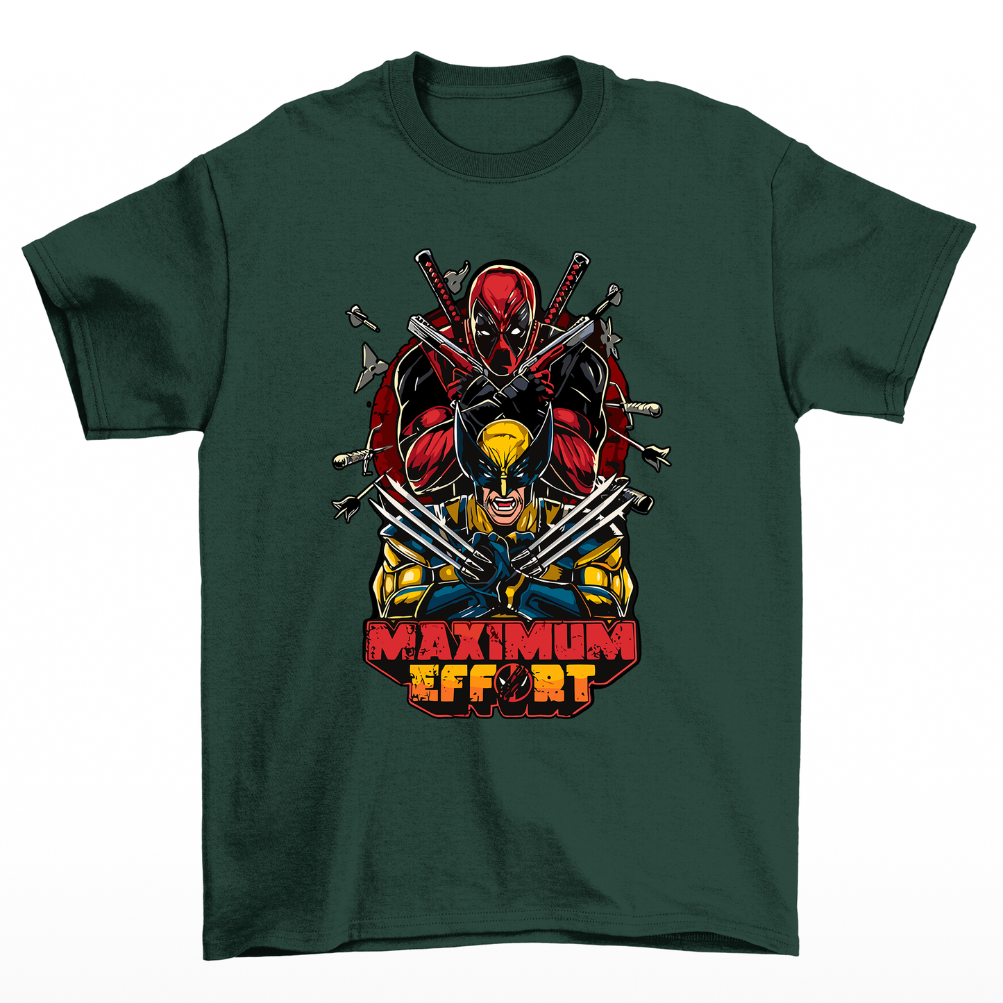 Camiseta Básica Unissex Maximum Effort Wolverine- Verde
