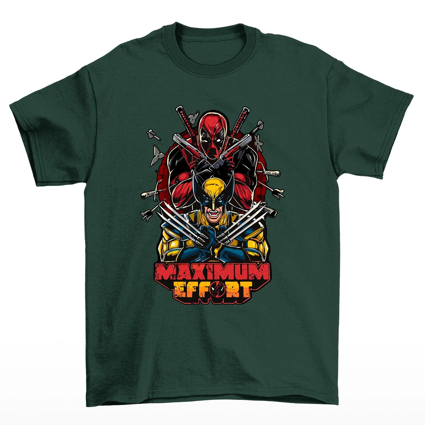 Camiseta Básica Unissex Maximum Effort Wolverine- Verde