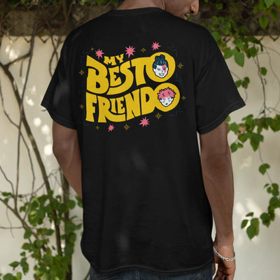 Camiseta Básica Unissex My Besto Friendo Jujutsu Kaisen- PRETO