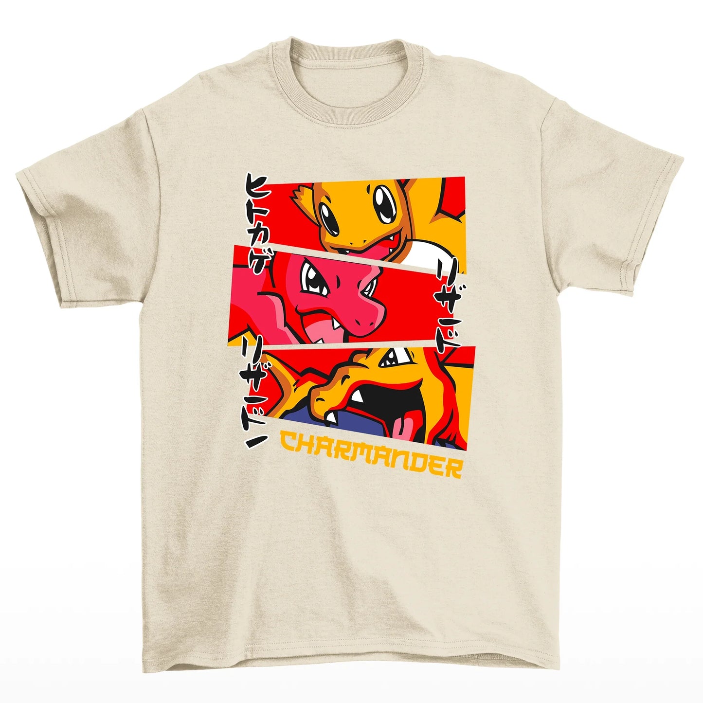 Camiseta Charmander Evoluções Pokemon-pérola