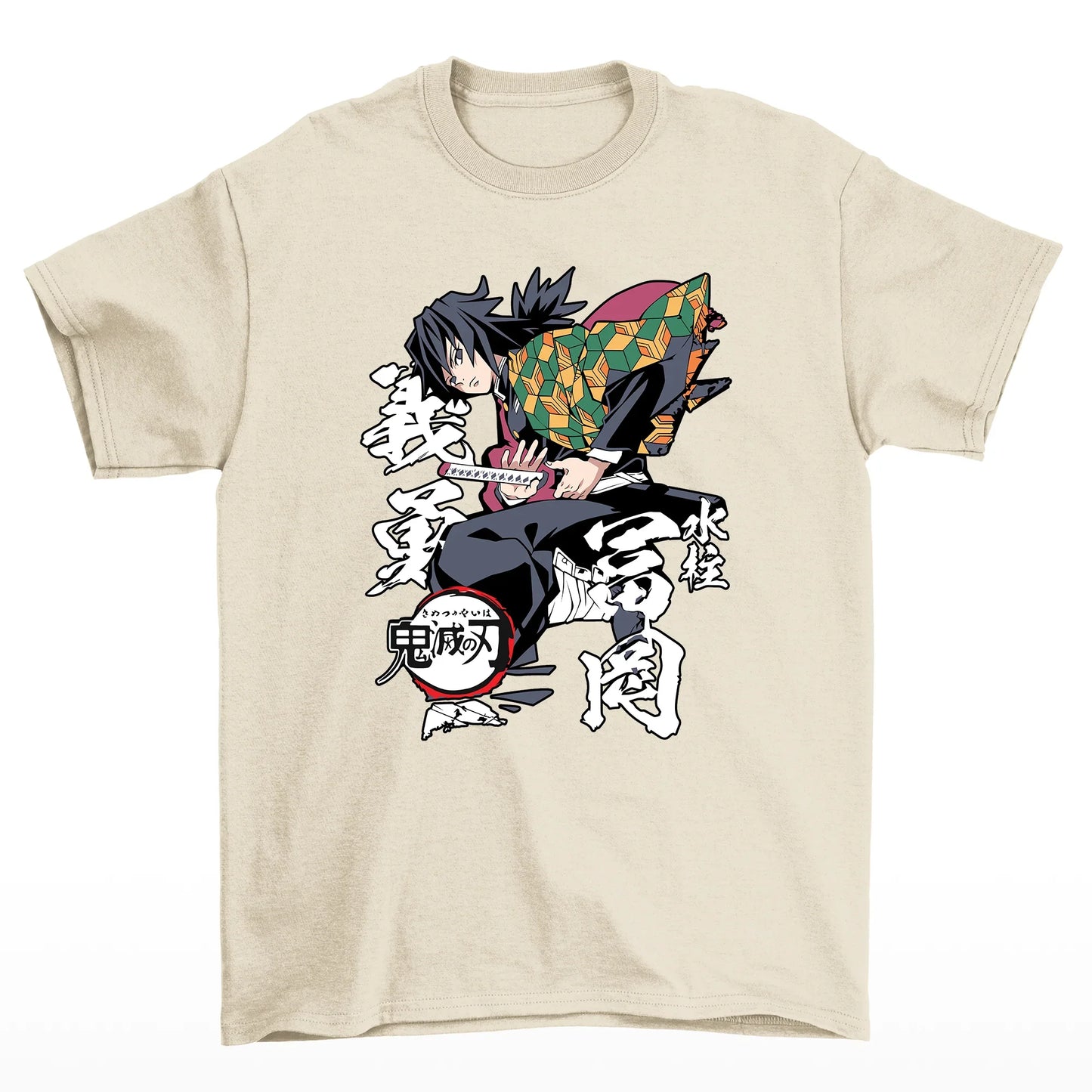 Camiseta Giyu Tomioka Demon Slayer-pérola