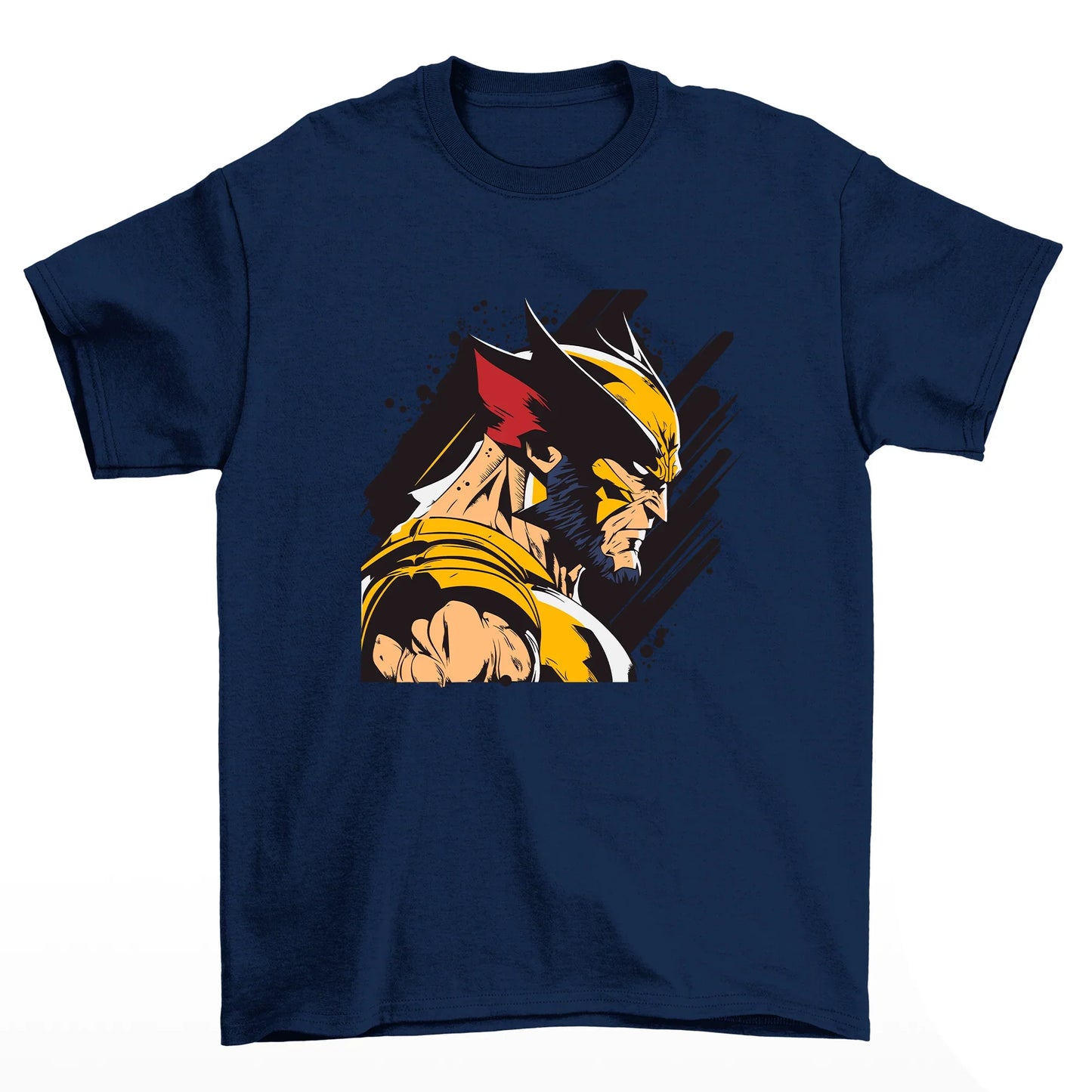 Camiseta Básica Wolverine X-Men- Azul-Marinho
