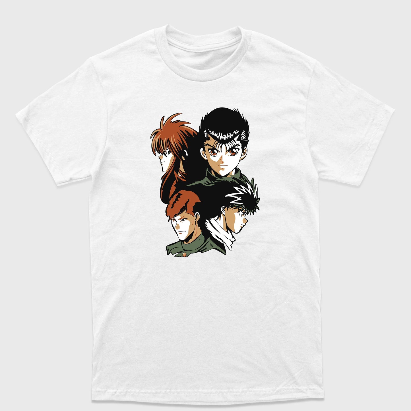 Camiseta Básica Quarteto Yu Yu Hakusho - Branca