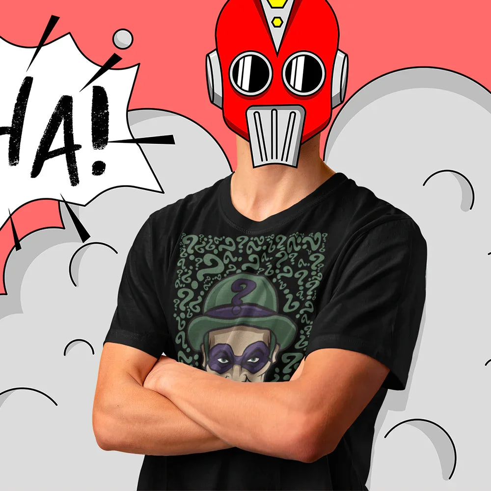 Camiseta Básica Charada DC Comics Preto