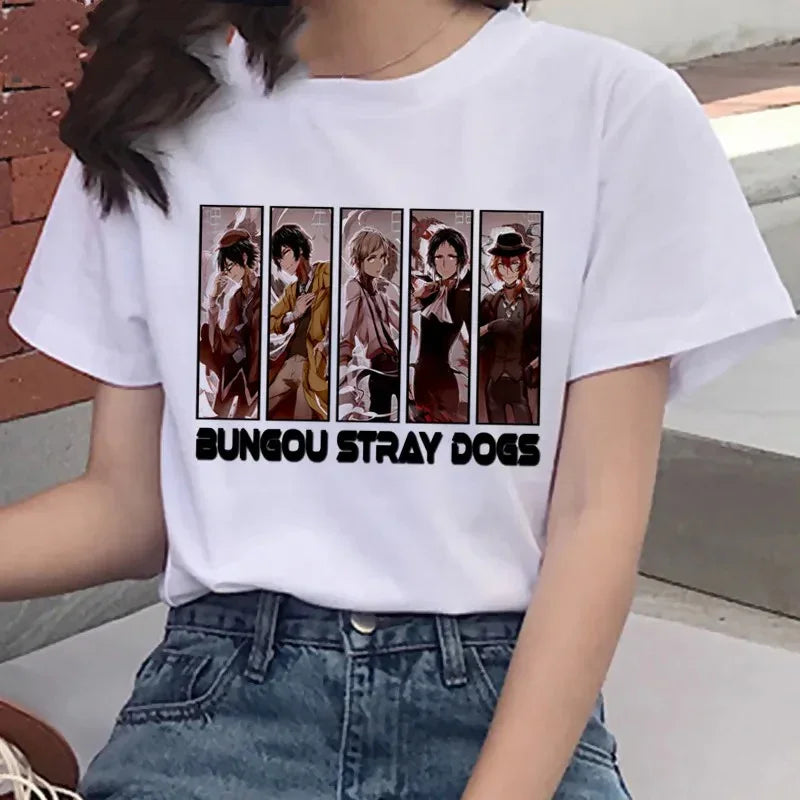 Camiseta Básica Group Anme Bungou Stray Dogs