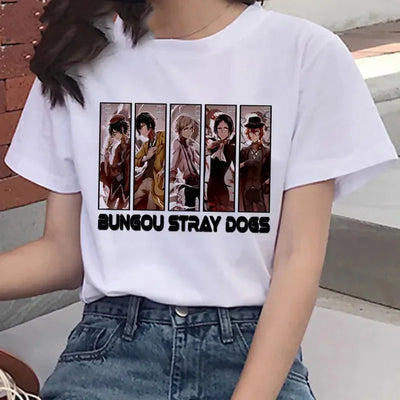 Camiseta Básica Group Anme Bungou Stray Dogs