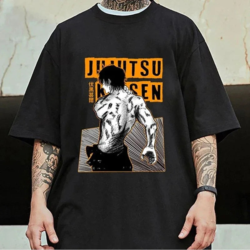 Camiseta Básica Megumi Fushiguro Anime Jujutsu Kaisen