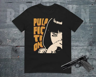 Camiseta Básica Unissex Clássica De Filme Pulp Fiction Cult