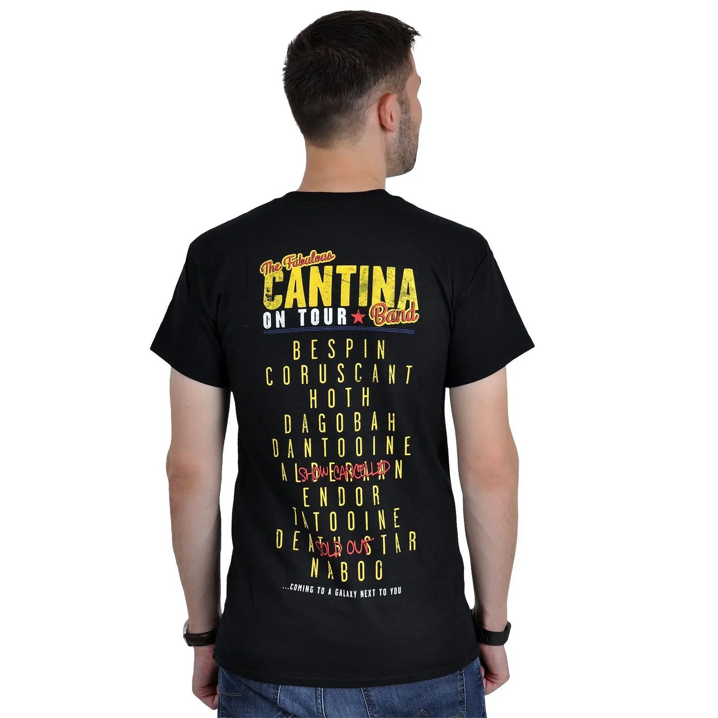 Camiseta Básica Unissex Star Wars Cantina Band Preto